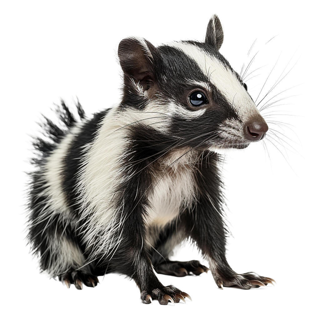 Skunk PNG, Striped Skunk PNG, Cartoon Skunk PNG, Skunk Animal PNG, Cute ...