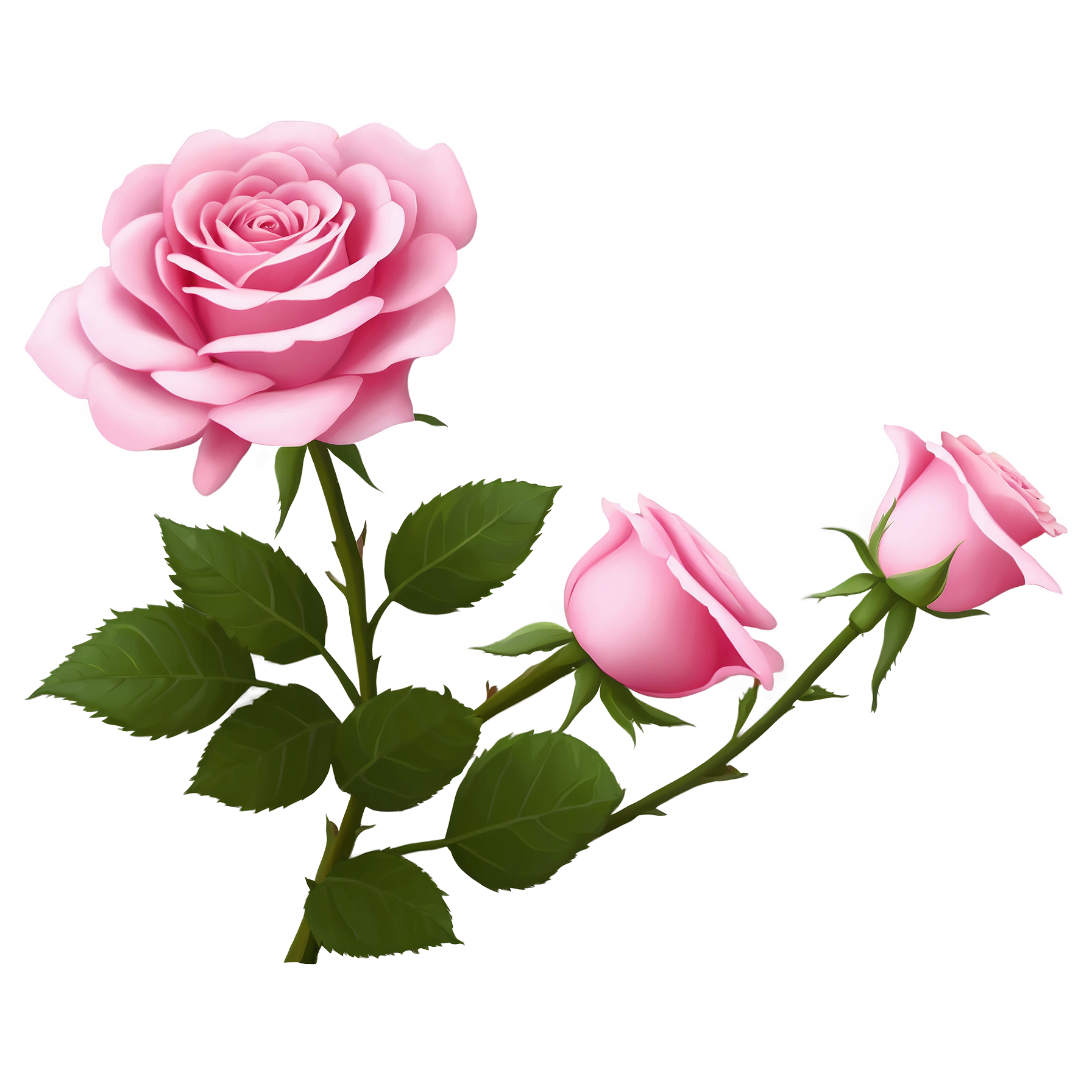 AlbedoBase XL Rose Pink Flower graphy No shadow full details 0