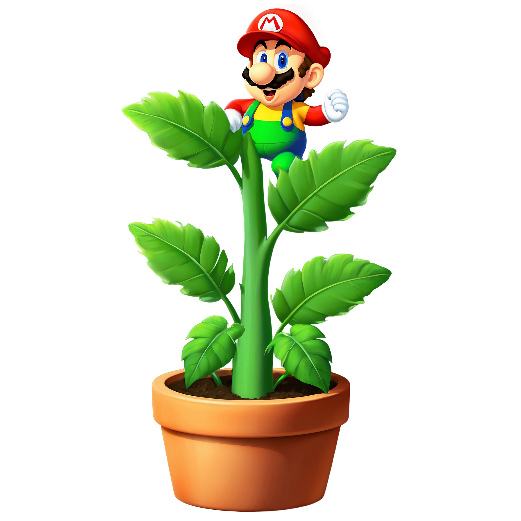 AlbedoBase XL Super Mario plant pot No shadow full details o 1