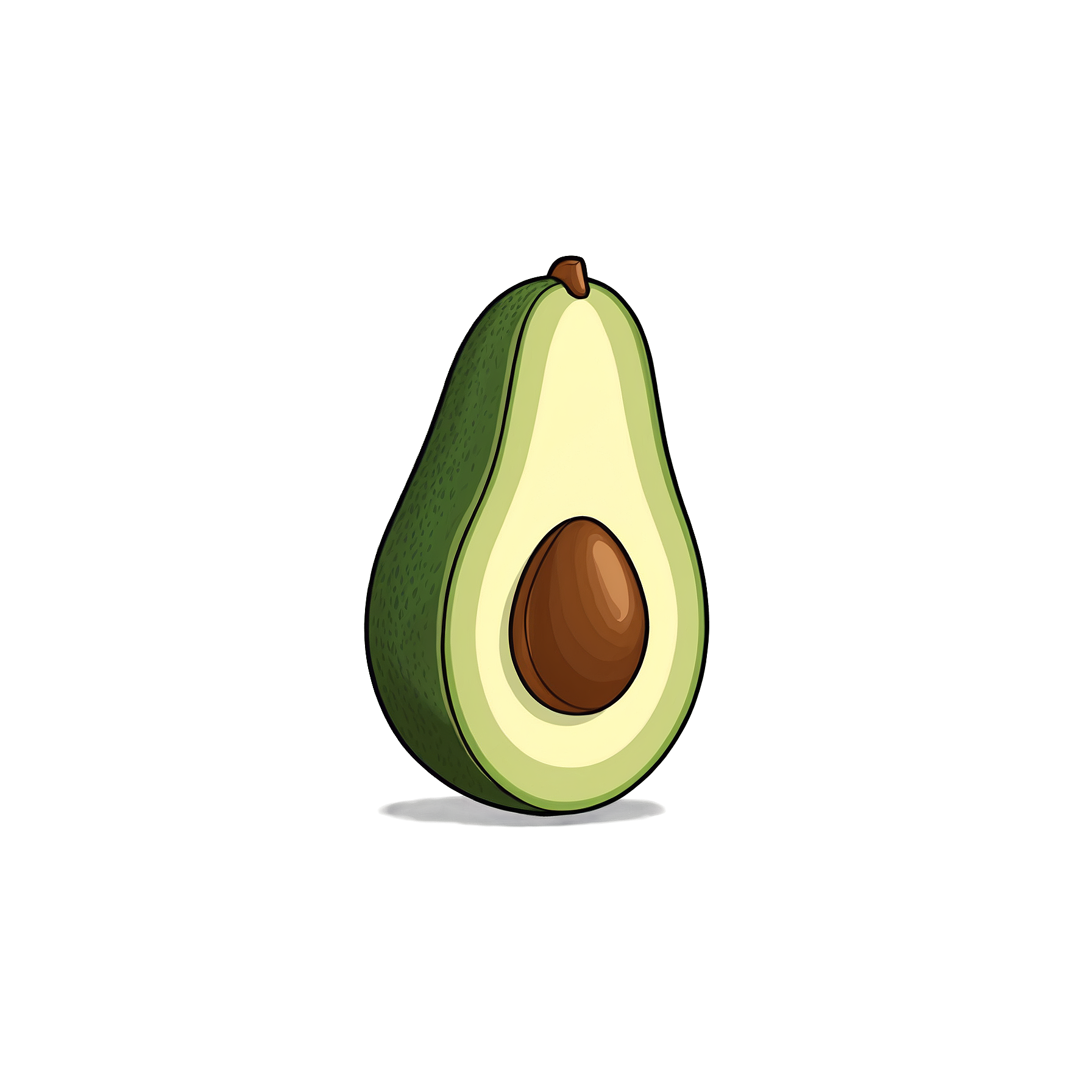 Graphic Design Avocado full details or high quality 4k realis 4
