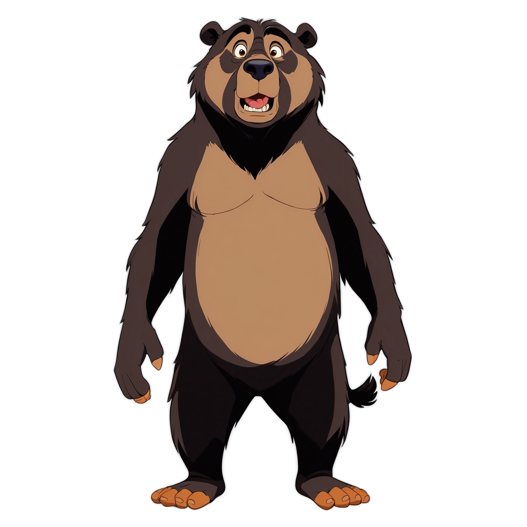 Graphic Design Baloo from The Jungle Book realistic full body 7