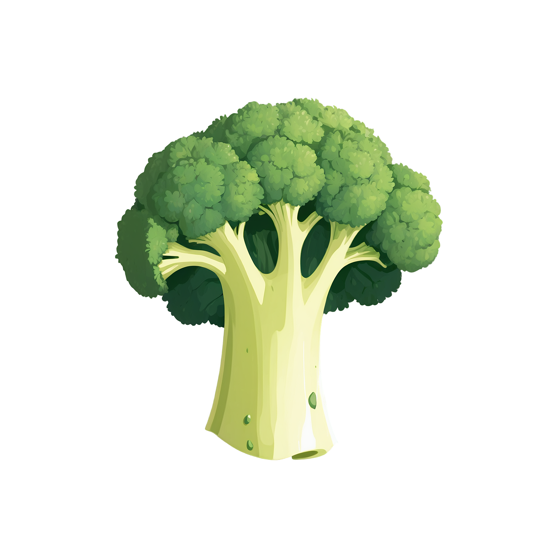 Graphic Design Broccoli full details or high quality 4k reali 6