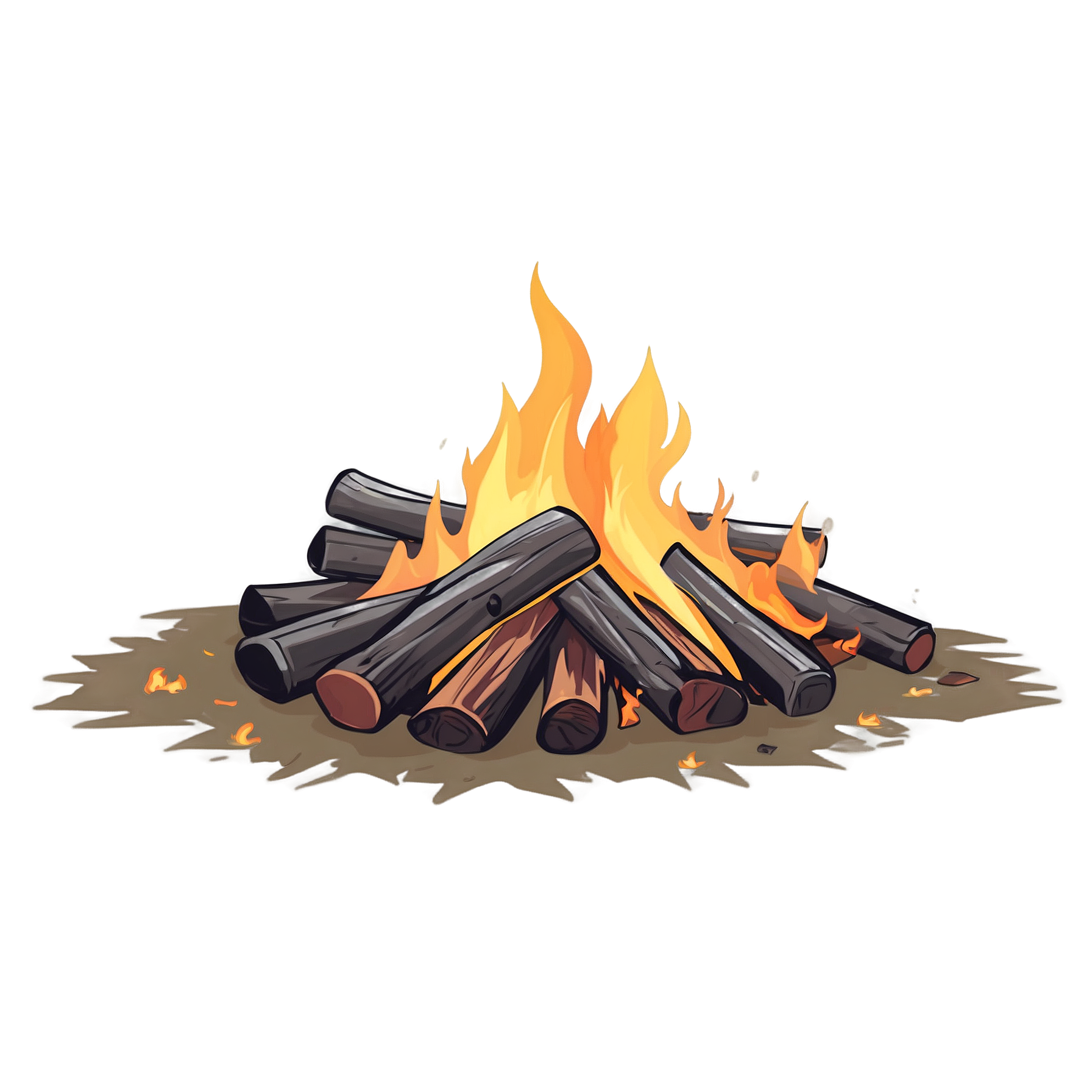 Graphic Design Campfire full details or high quality 4k realis 4