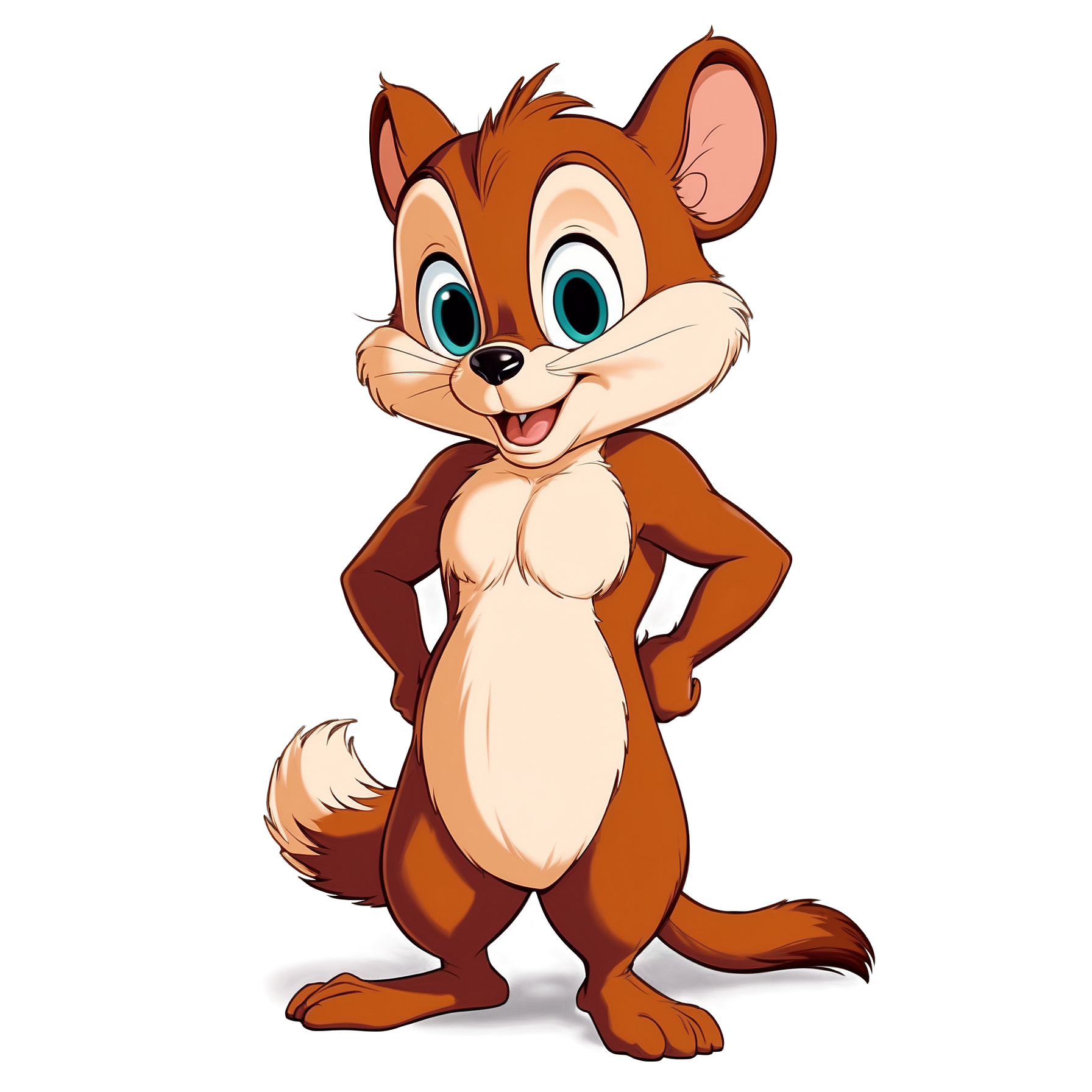 Graphic Design Chip from Chip n Dale realistic full body 2d ca 2