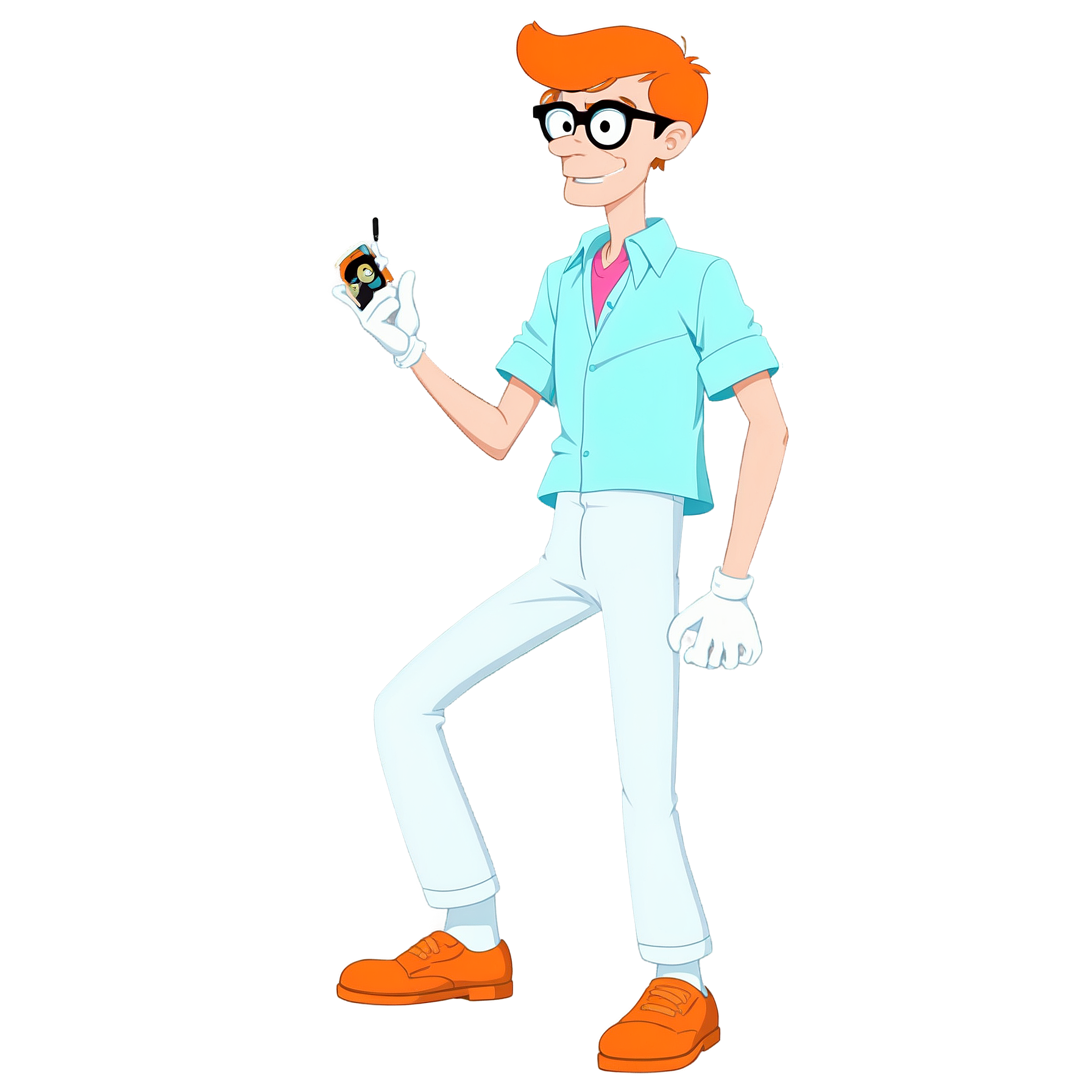 Graphic Design Dexter from Dexters Laboratory realistic full 7