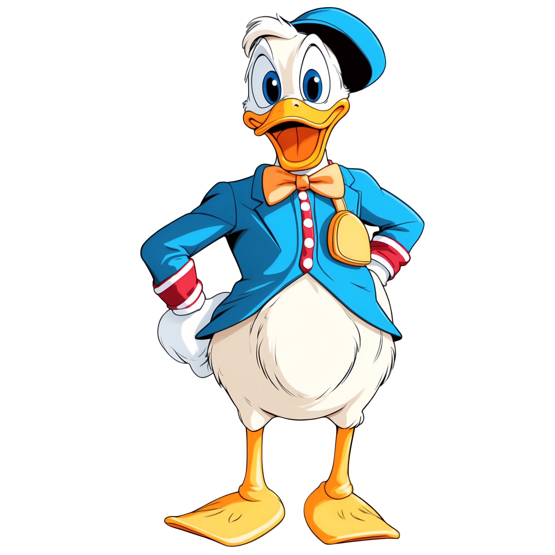 Graphic Design Donald Donald Duck realistic full body 2d cart 0