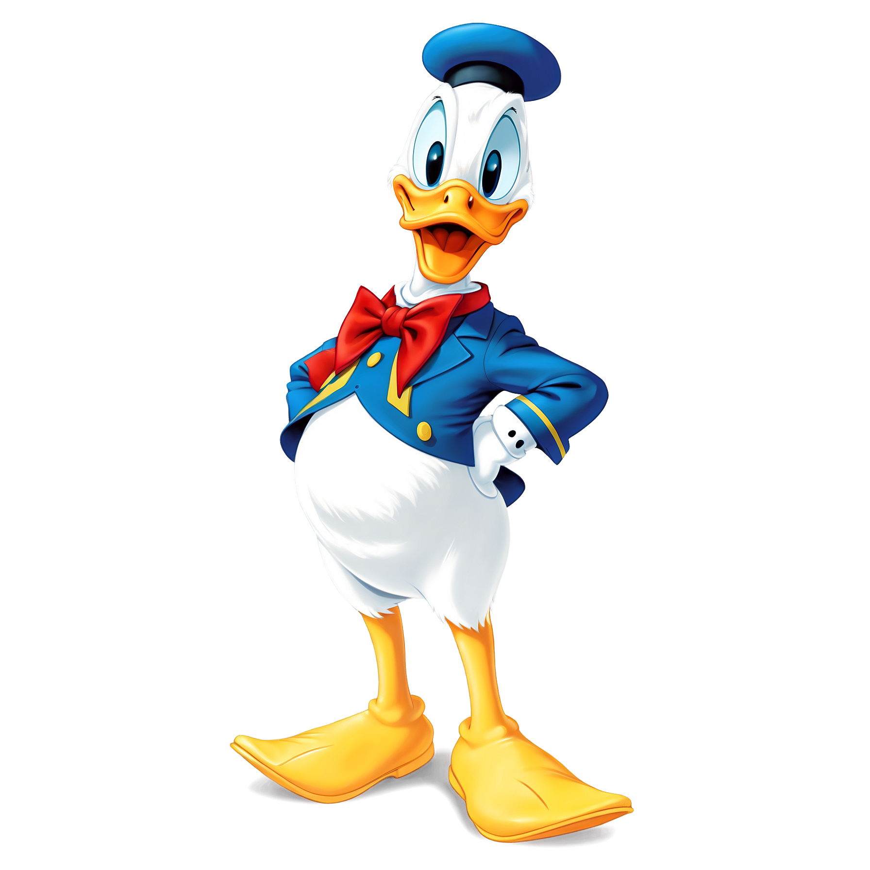 Graphic Design Donald Donald Duck realistic full body 2d cart 2