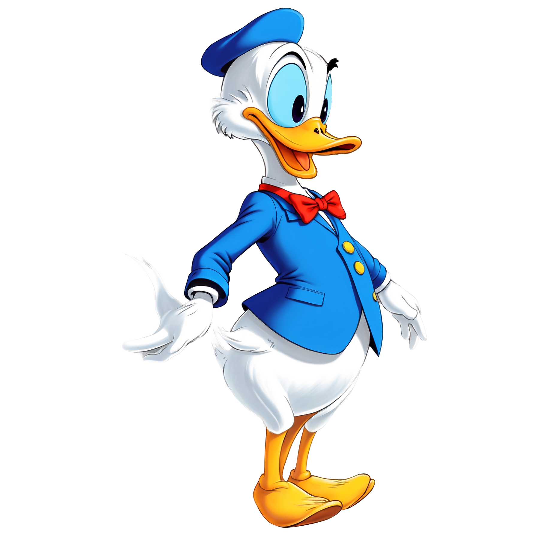 Graphic Design Donald Donald Duck realistic full body 2d cart 6