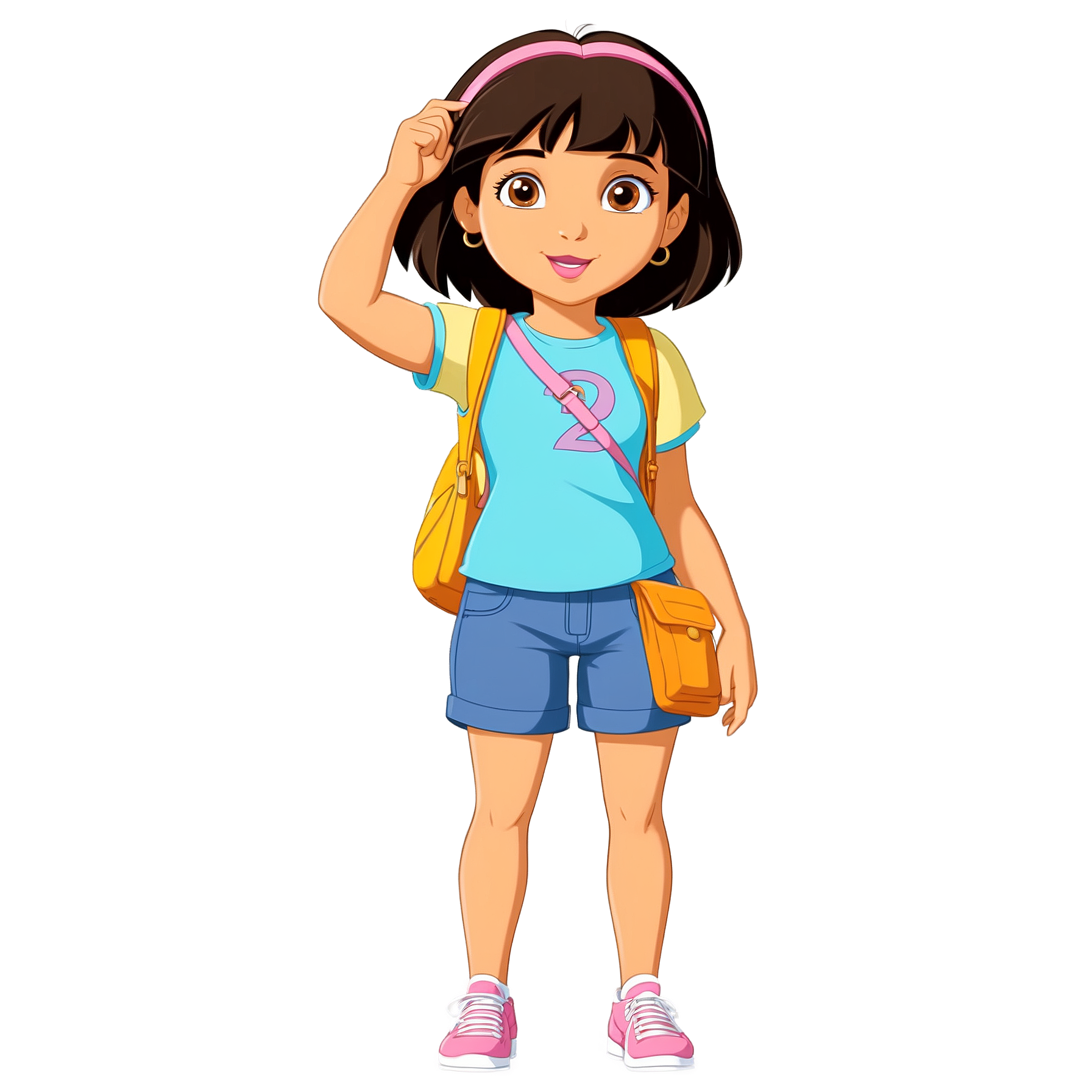 Graphic Design Dora Dora the Explorer realistic full body 2d 5