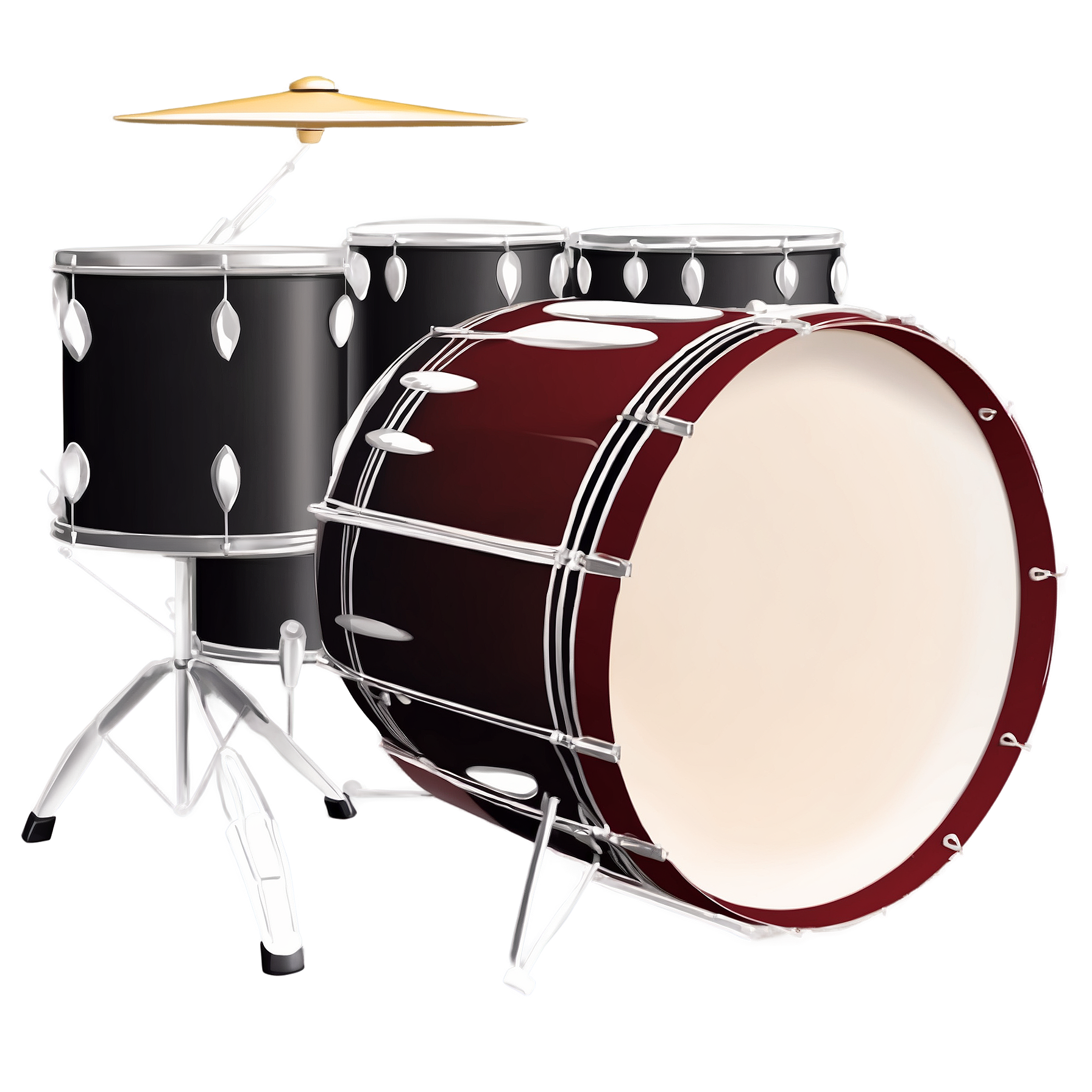 Graphic Design Drum full details or high quality 4k realistic 2