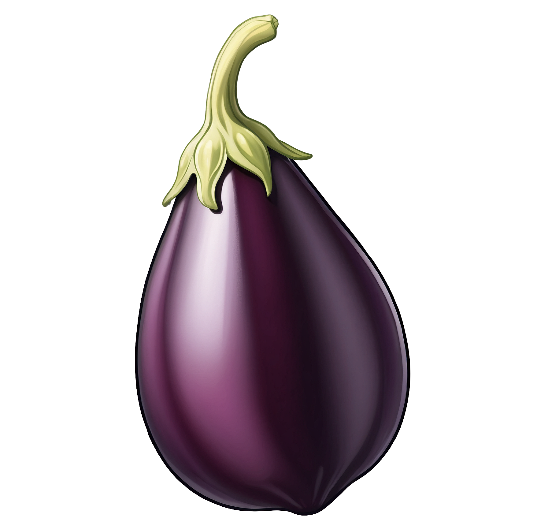 Graphic Design Eggplant full details or high quality 4k realis 5