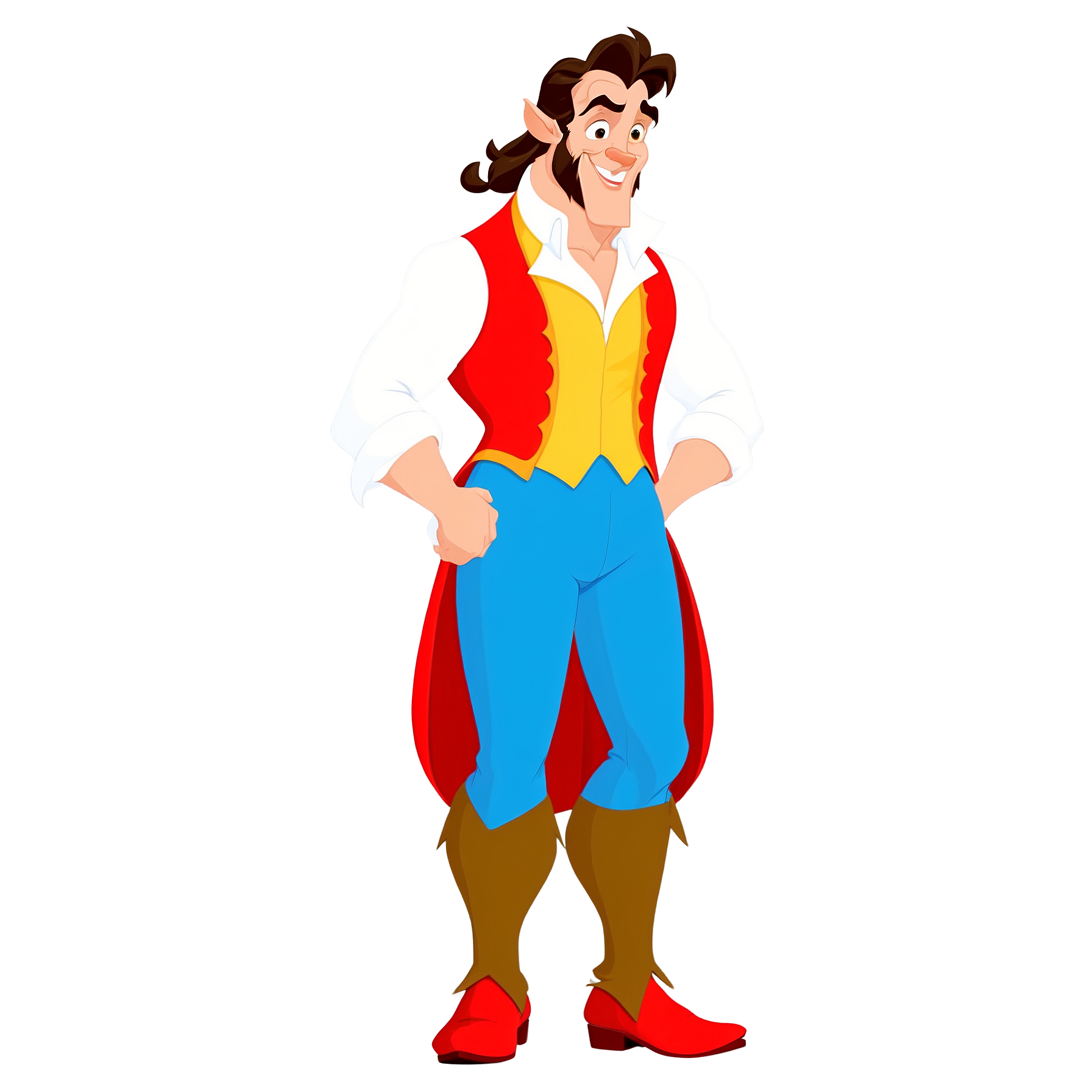 Graphic Design Gaston from Beauty and the Beast realistic full 0 1