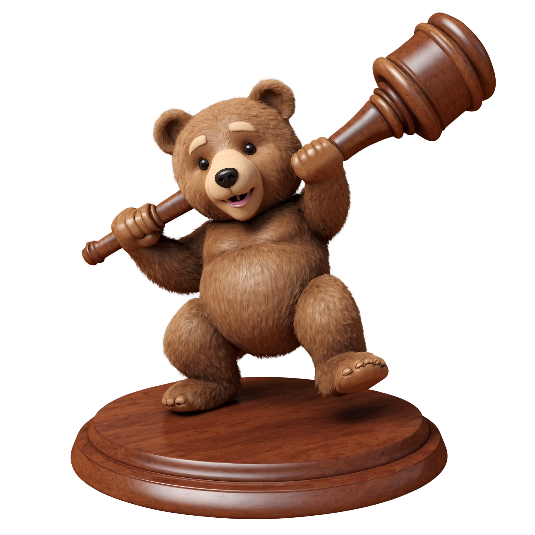 Graphic Design Gavel Bear full details or high quality 4k real 2