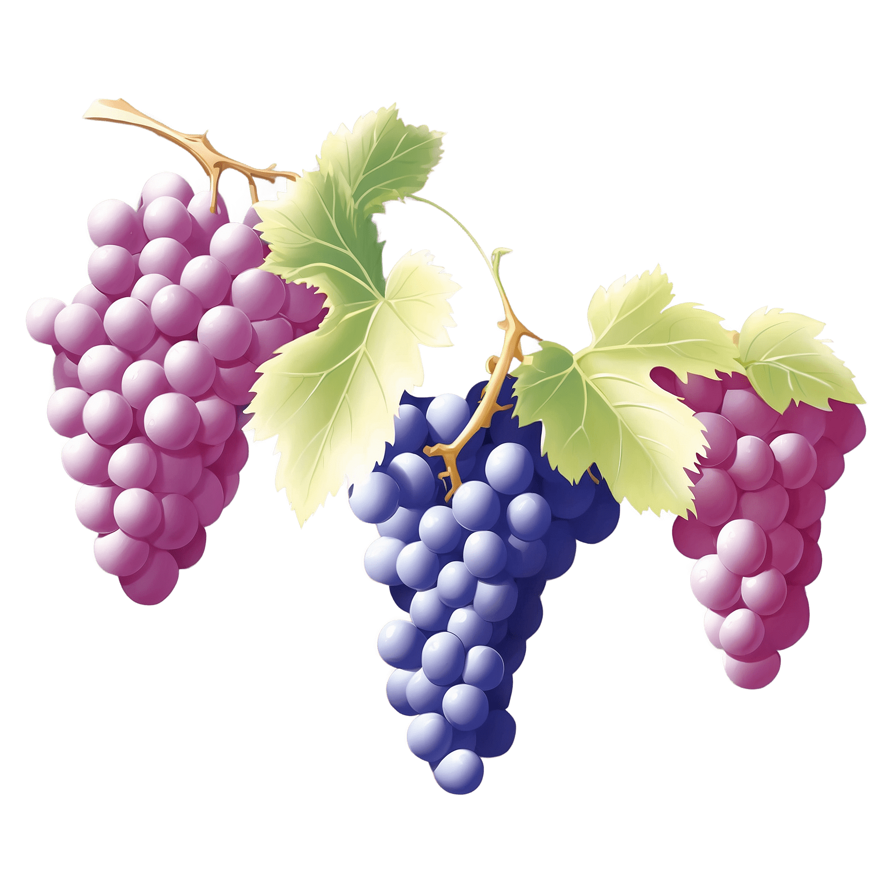 Graphic Design Grapes full details or high quality 4k realisti 2