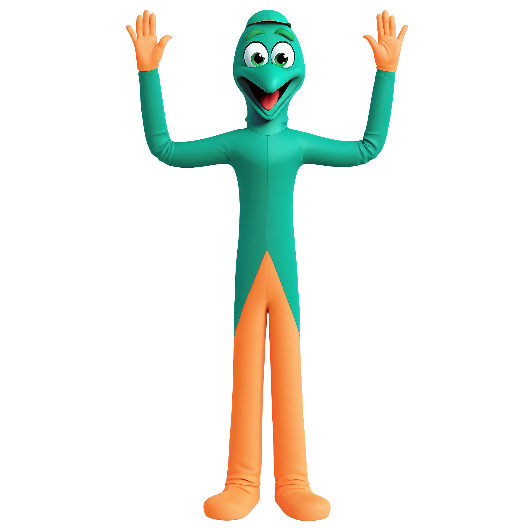 Graphic Design Gumby from Gumby realistic full body 2d cartoon 7