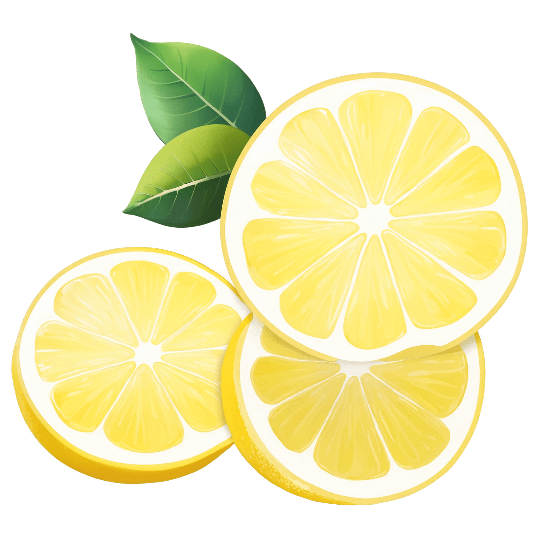Graphic Design Lemon Slice full details or high quality 4k re 3