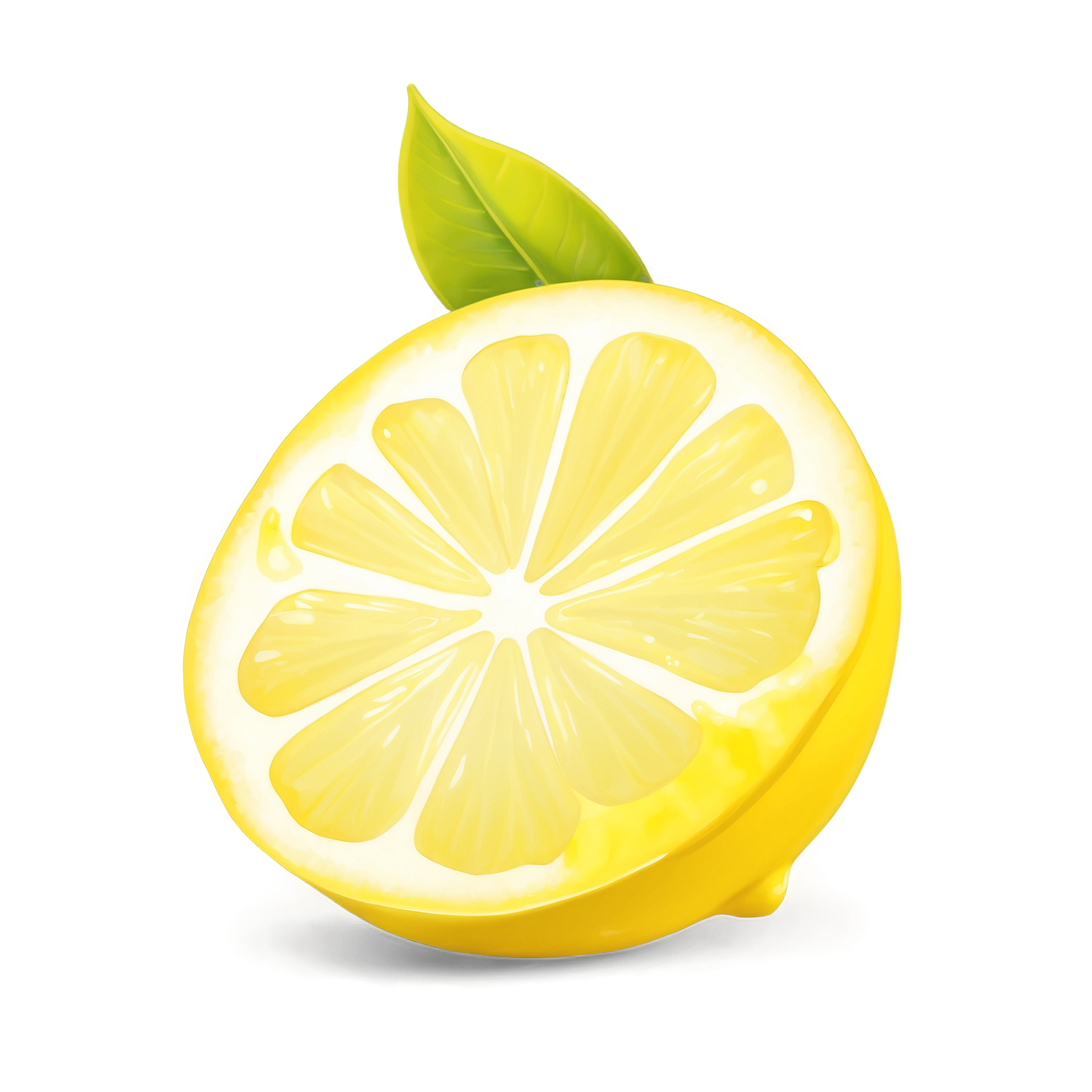 Graphic Design Lemon Slice full details or high quality 4k re 6