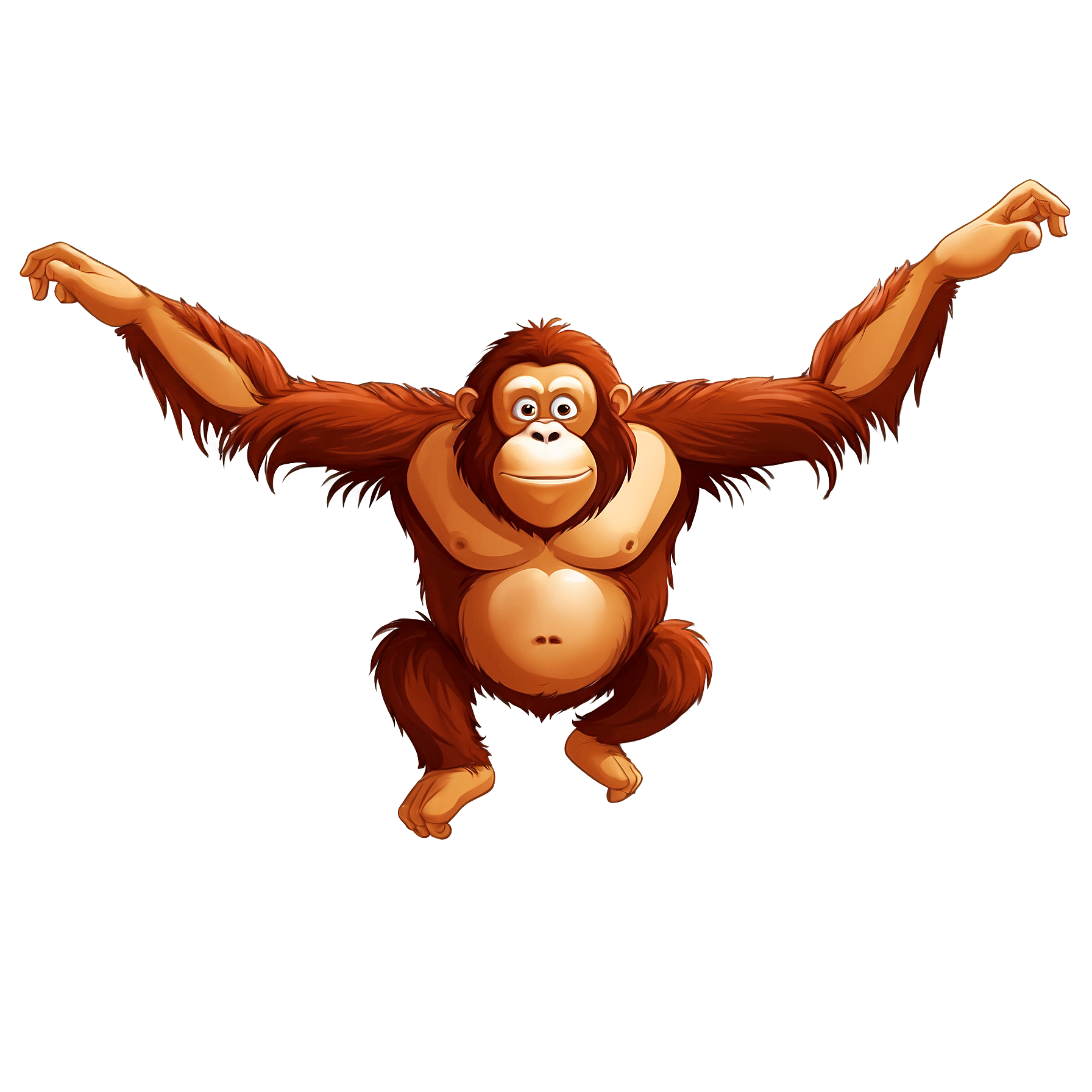 Graphic Design Orangutan full details or high quality 4k reali 5