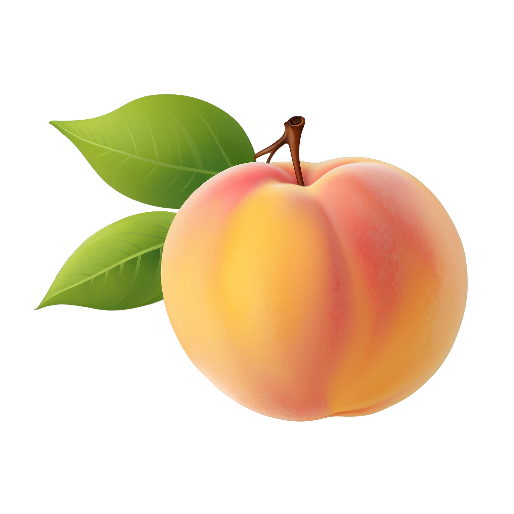 Graphic Design Peach full details or high quality 4k realistic 5