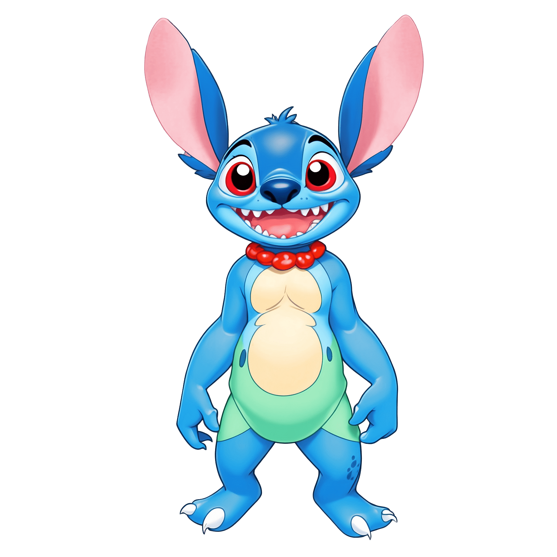 Graphic Design Stitch from Lilo Stitch realistic full body 2 5