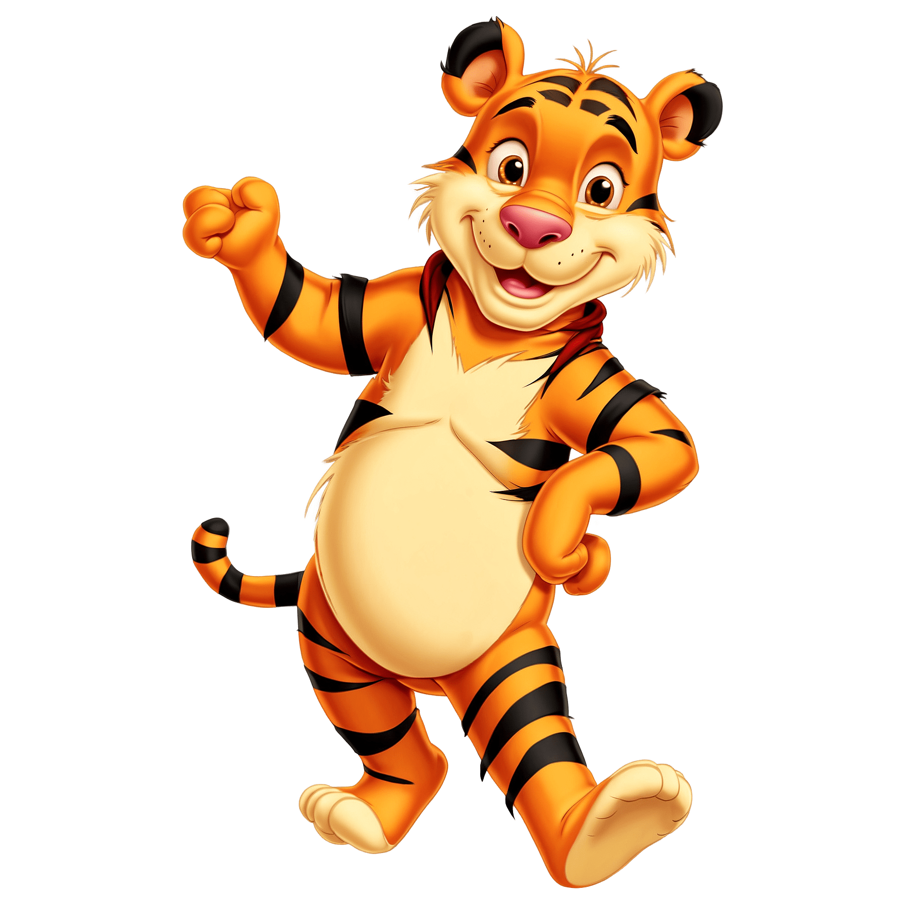 Graphic Design Tigger from Winnie the Pooh realistic full bod 3