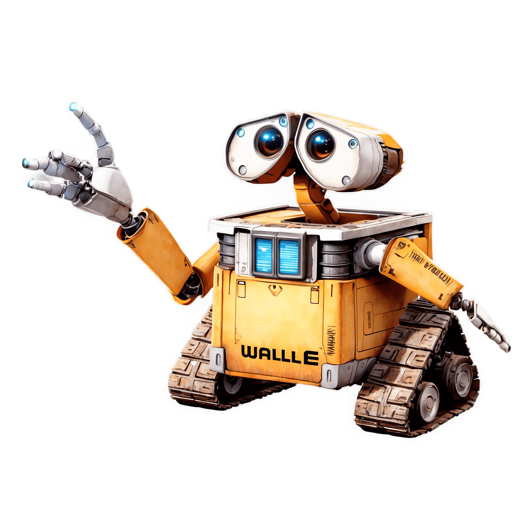 Graphic Design WALLE from WALLE realistic full body 2d cartoon 4