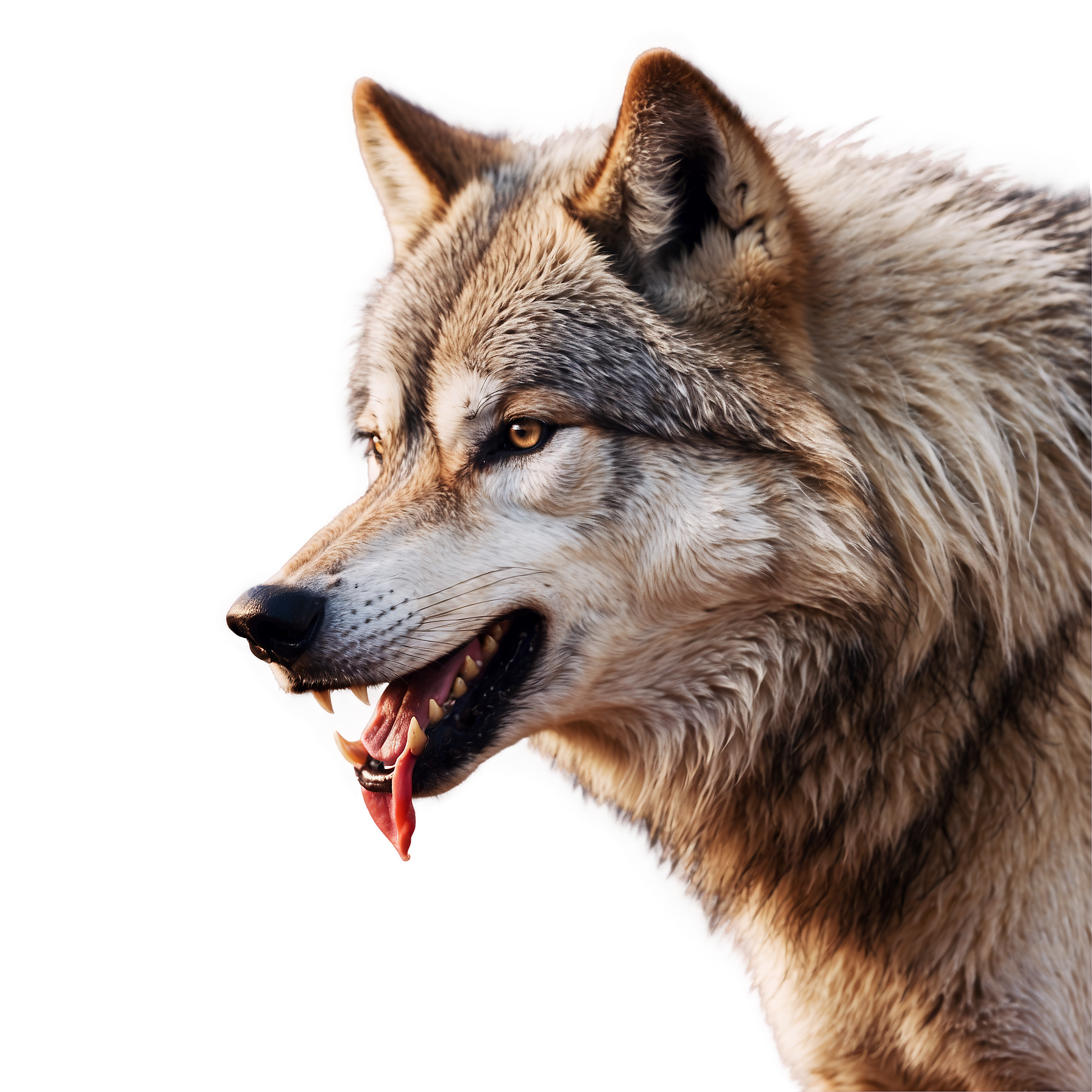 Lifelike Vision Wolf full details or high quality 4k realistic 1