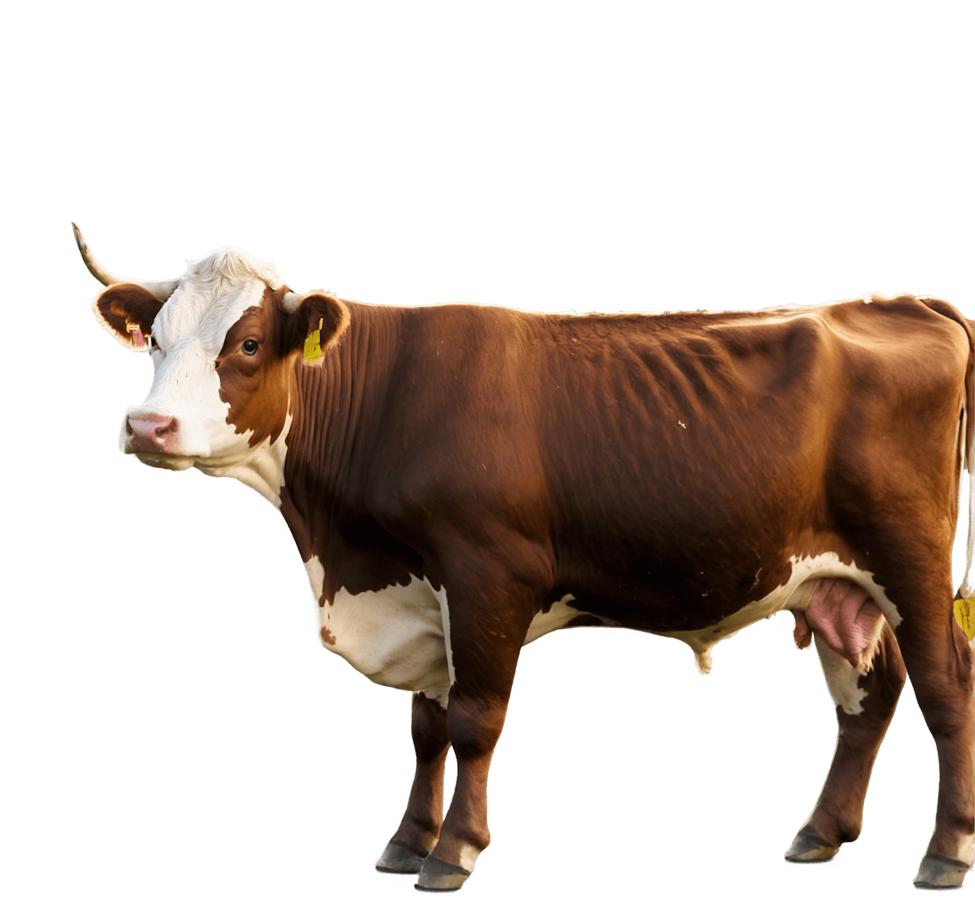 Stock Photography Collection of 6 various in line Brown Cow or 3