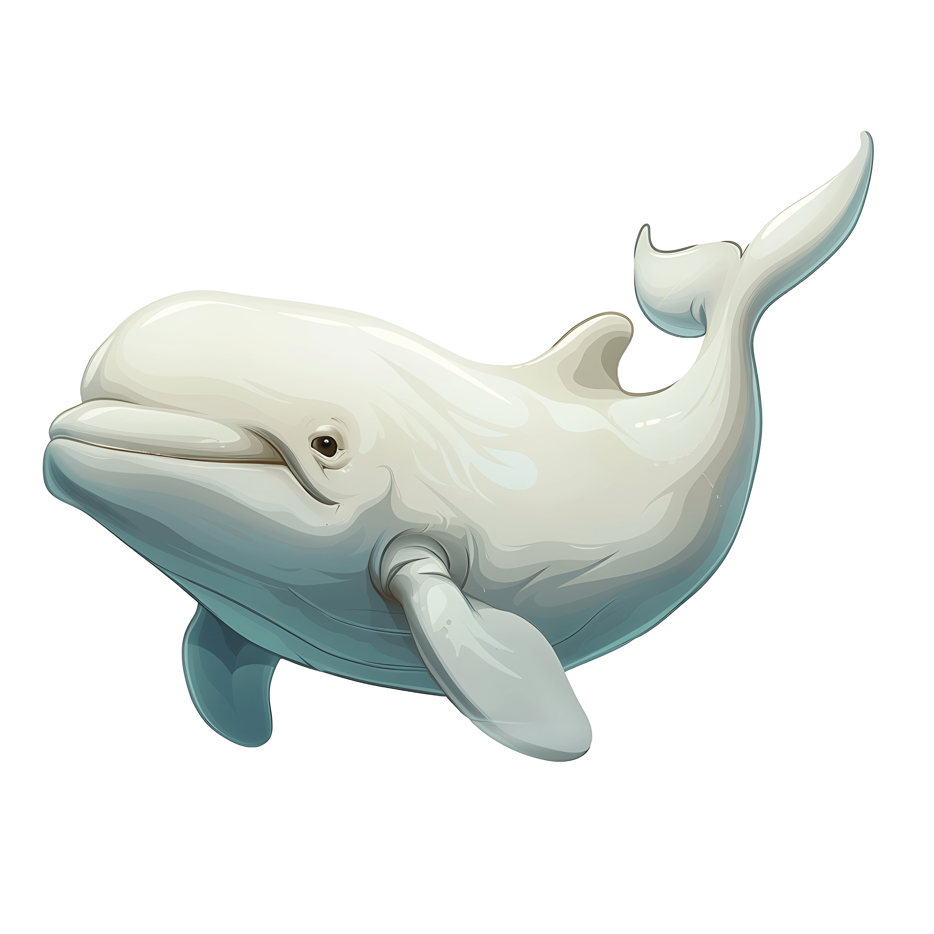 jawadseotoolninja 55781 17625 Beluga whale realistic 2d cartoon 6317f13a db62 42a2 b5c4 1d69fbd8263f