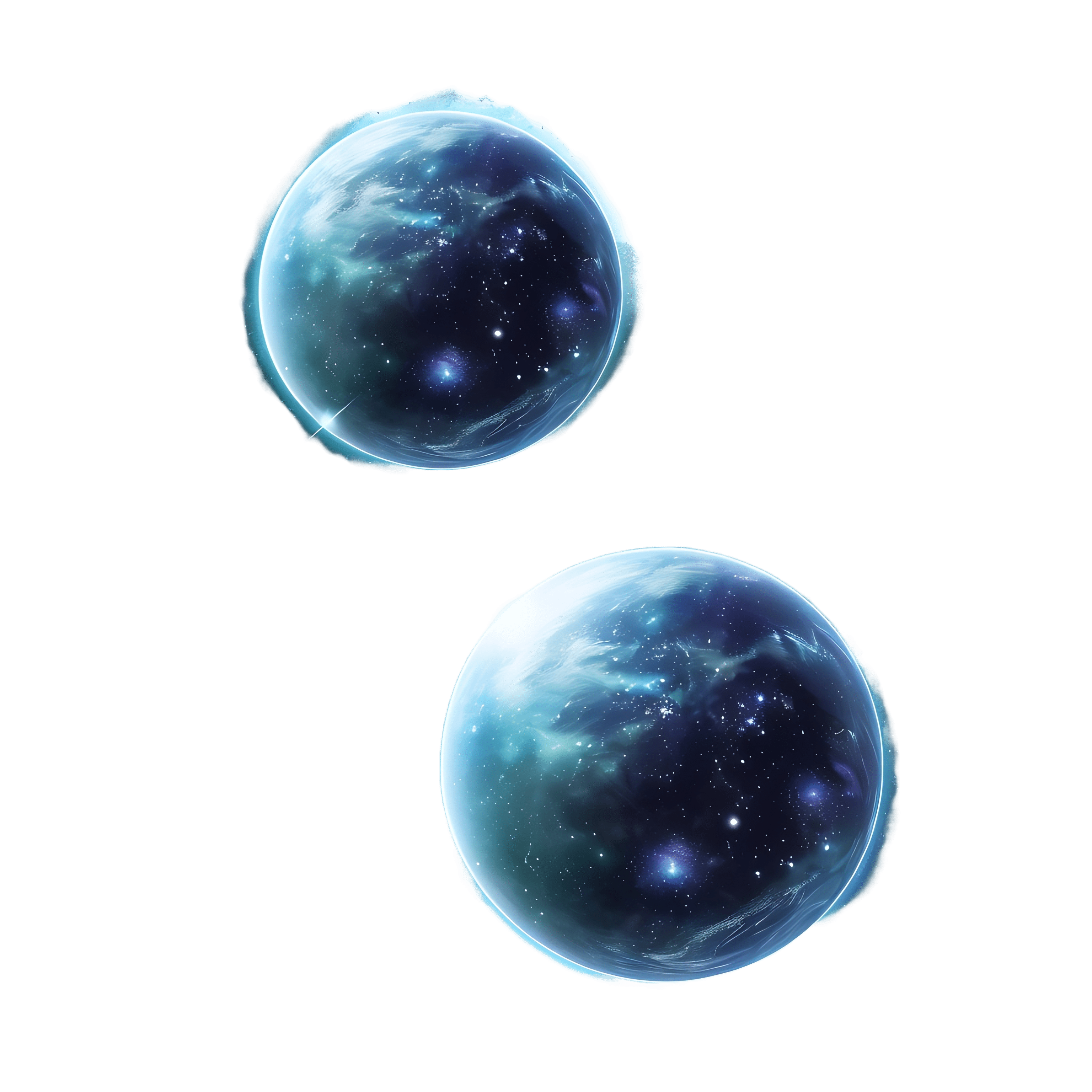 premiumplan Binary star system realistic 2d cartoon on white ba 4976f078 6d50 44ee 8879 f6d01a4f4b16