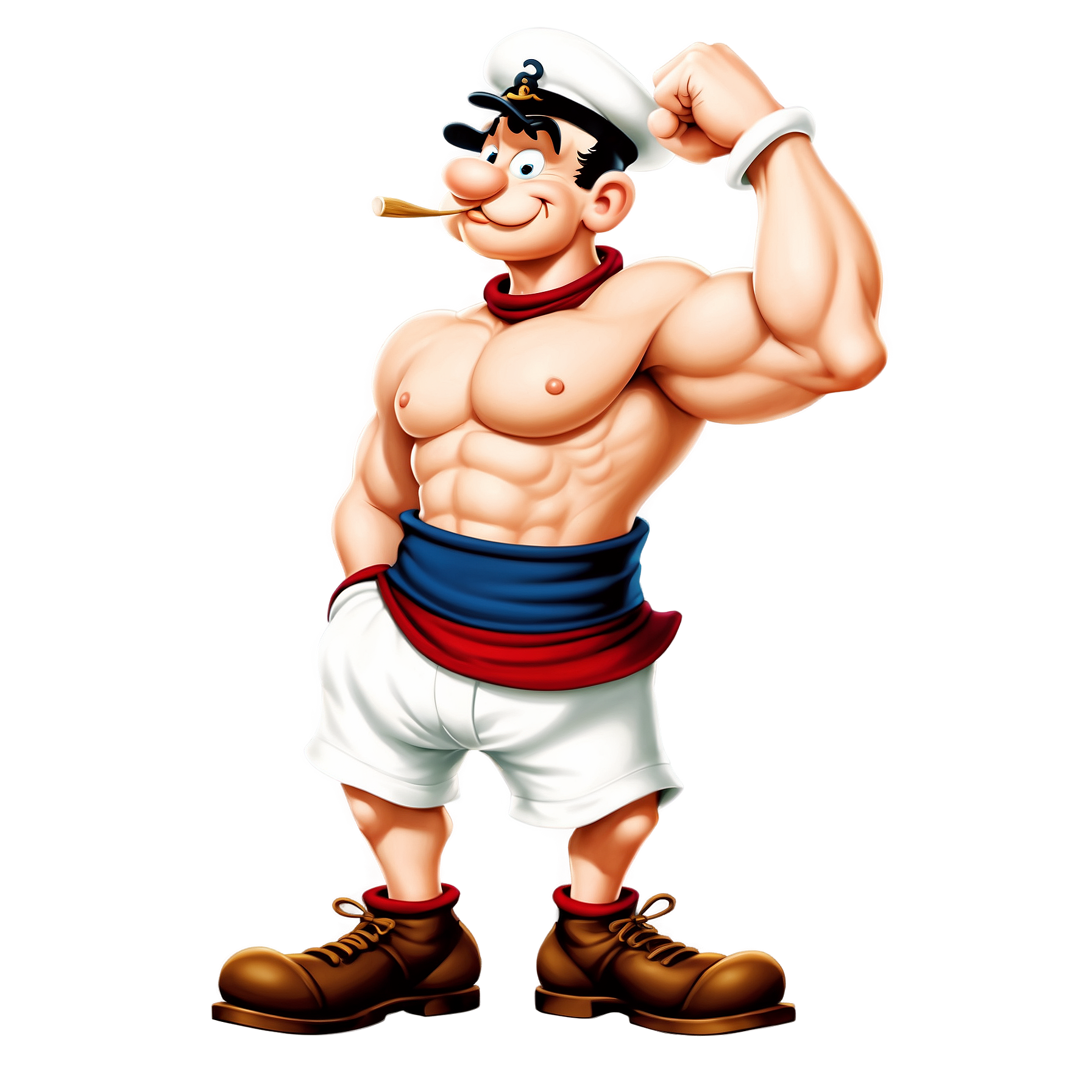 Graphic Design Popeye Popeye the Sailor realistic full body 2d 1