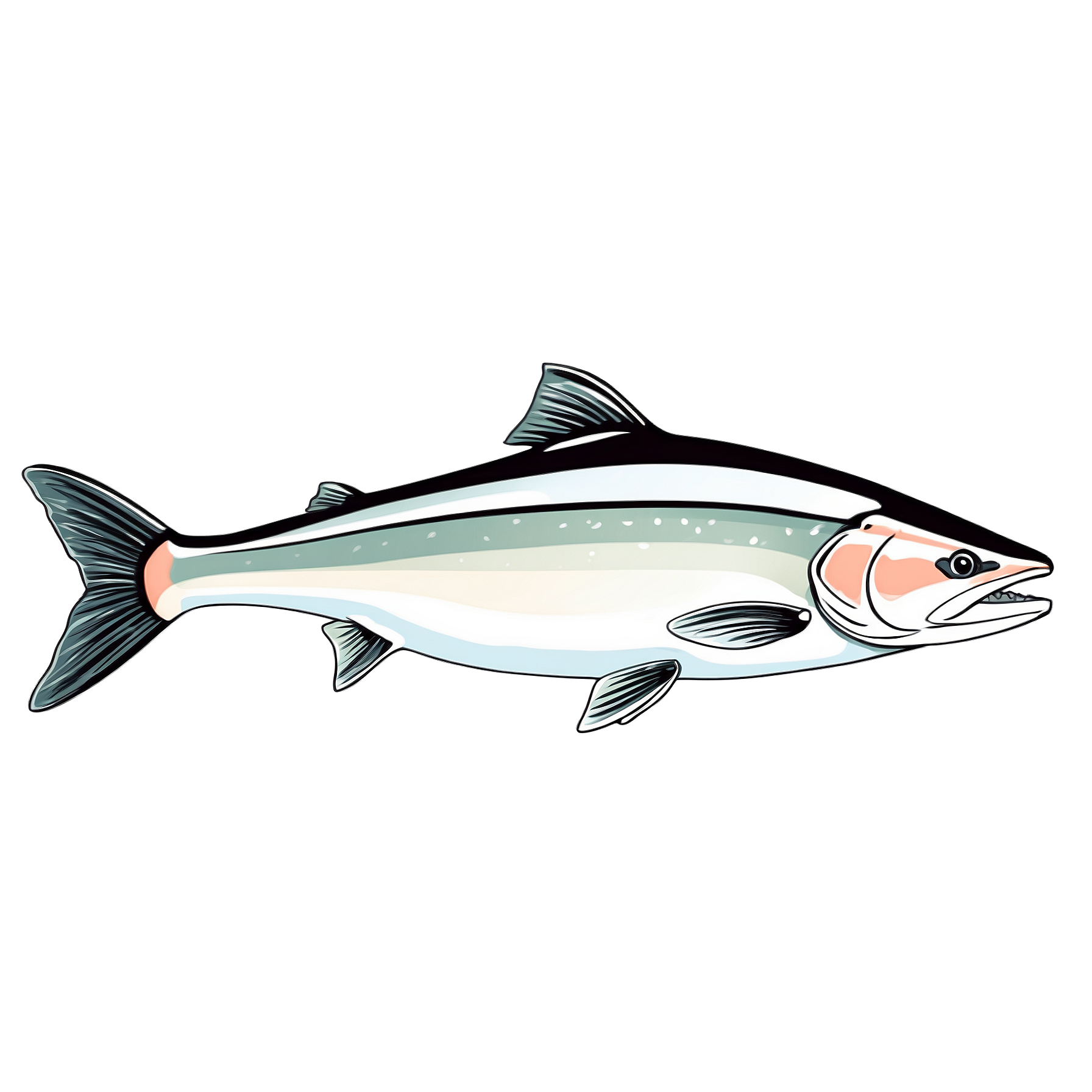Graphic Design Salmon full details or high quality 4k realisti 2