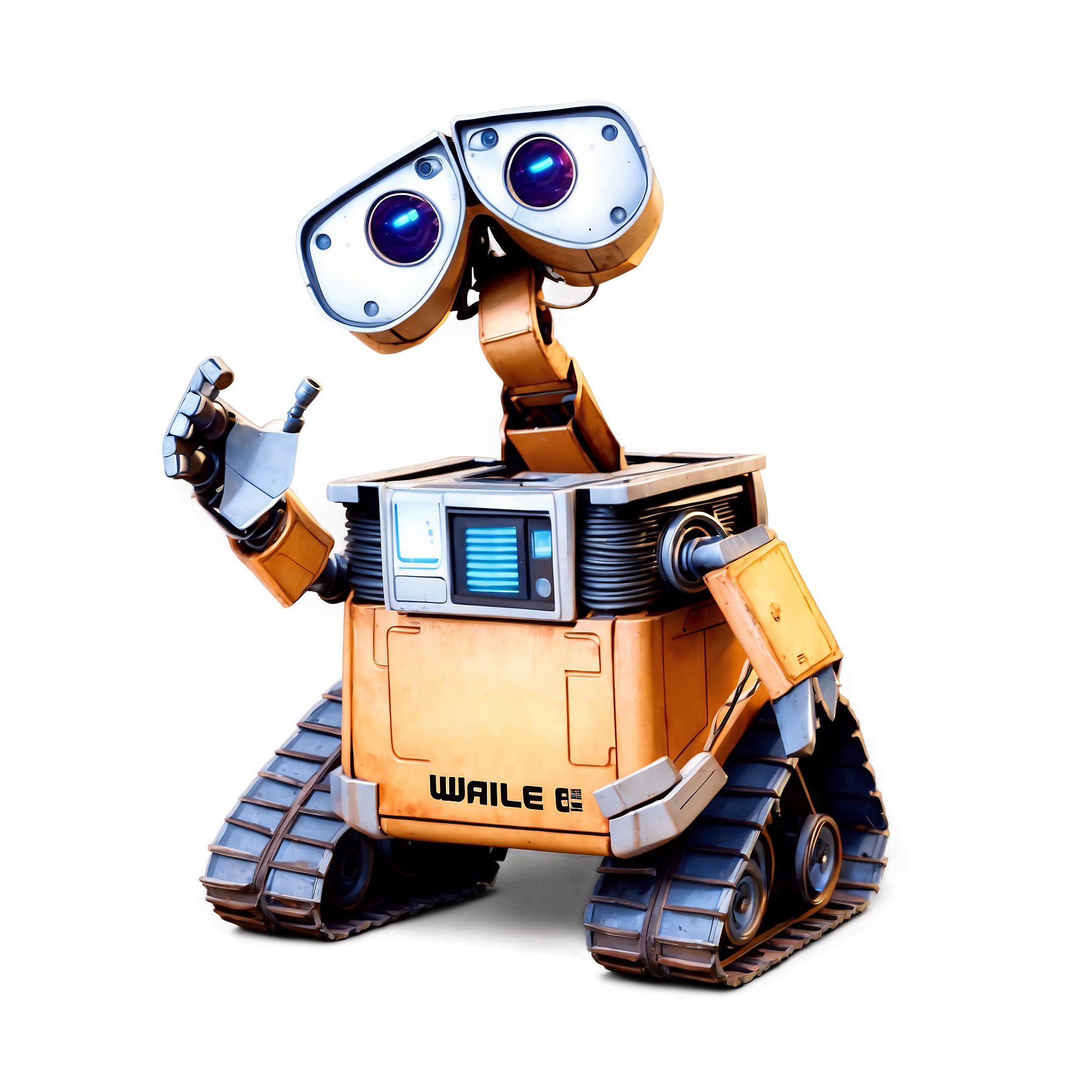 Graphic Design WALLE from WALLE realistic full body 2d cartoon 2