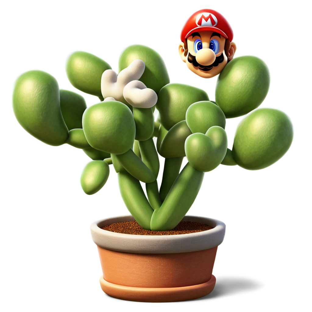 Leonardo Vision XL Super Mario plant pot No shadow full det 6