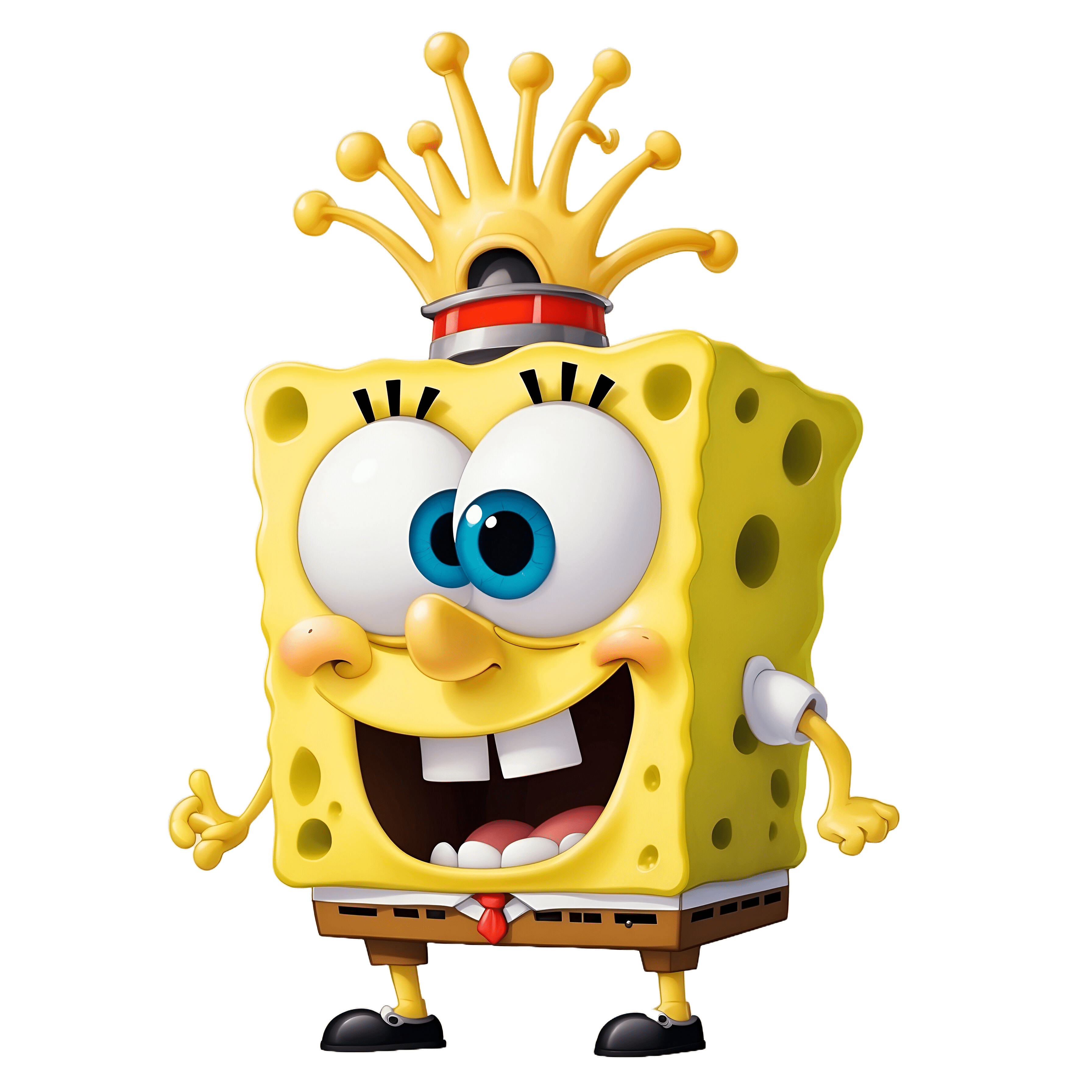 Spongebob Smiling PNG High-Quality Transparent Image