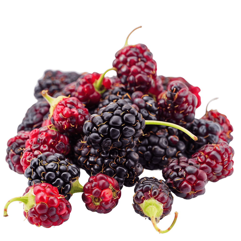 Mulberries PNG Free High-Quality Transparent Image