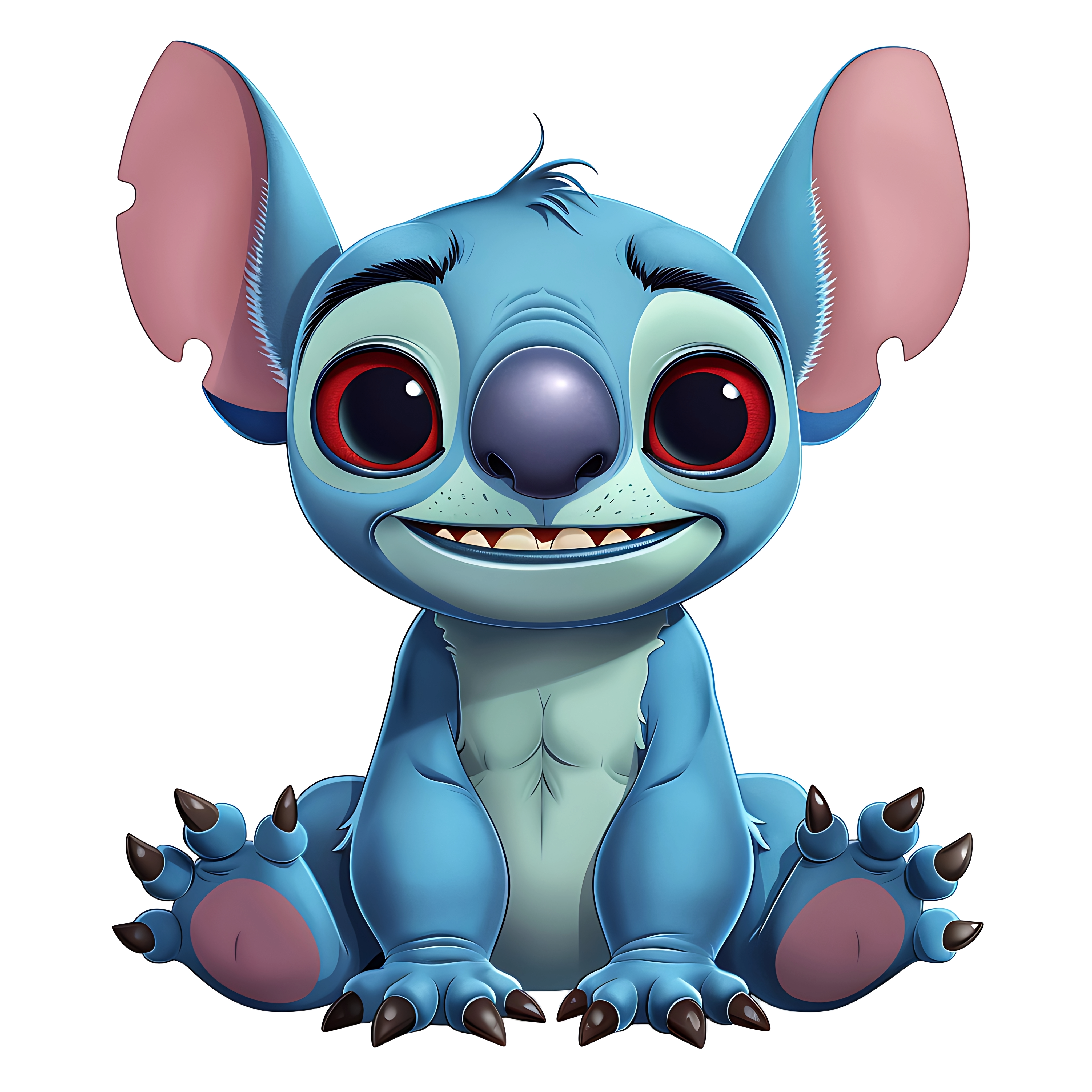 Stitch_from_Lilo PNG Adorable 2D Cartoon Character