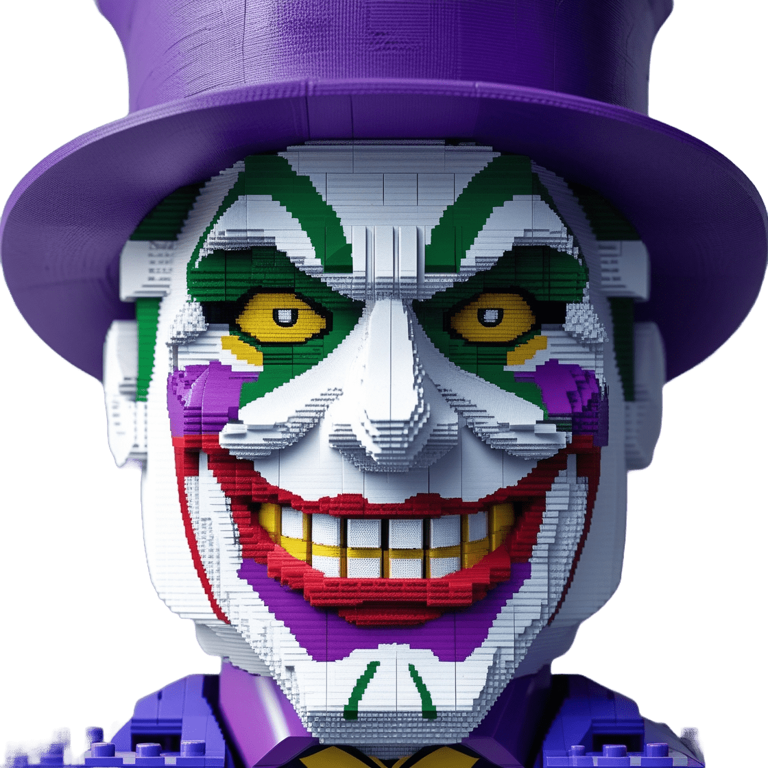 Lego Joker Minifigure PNG – Free Download High-Quality Clipart