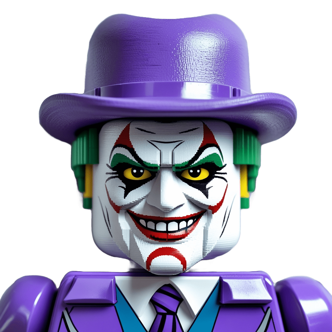 Lego Joker Smiling PNG – High-Resolution Transparent Download