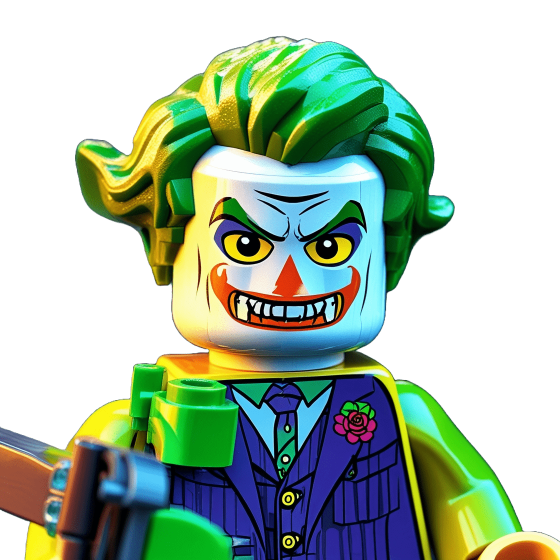 Lego Batman Joker PNG – Free Download Transparent Minifigure