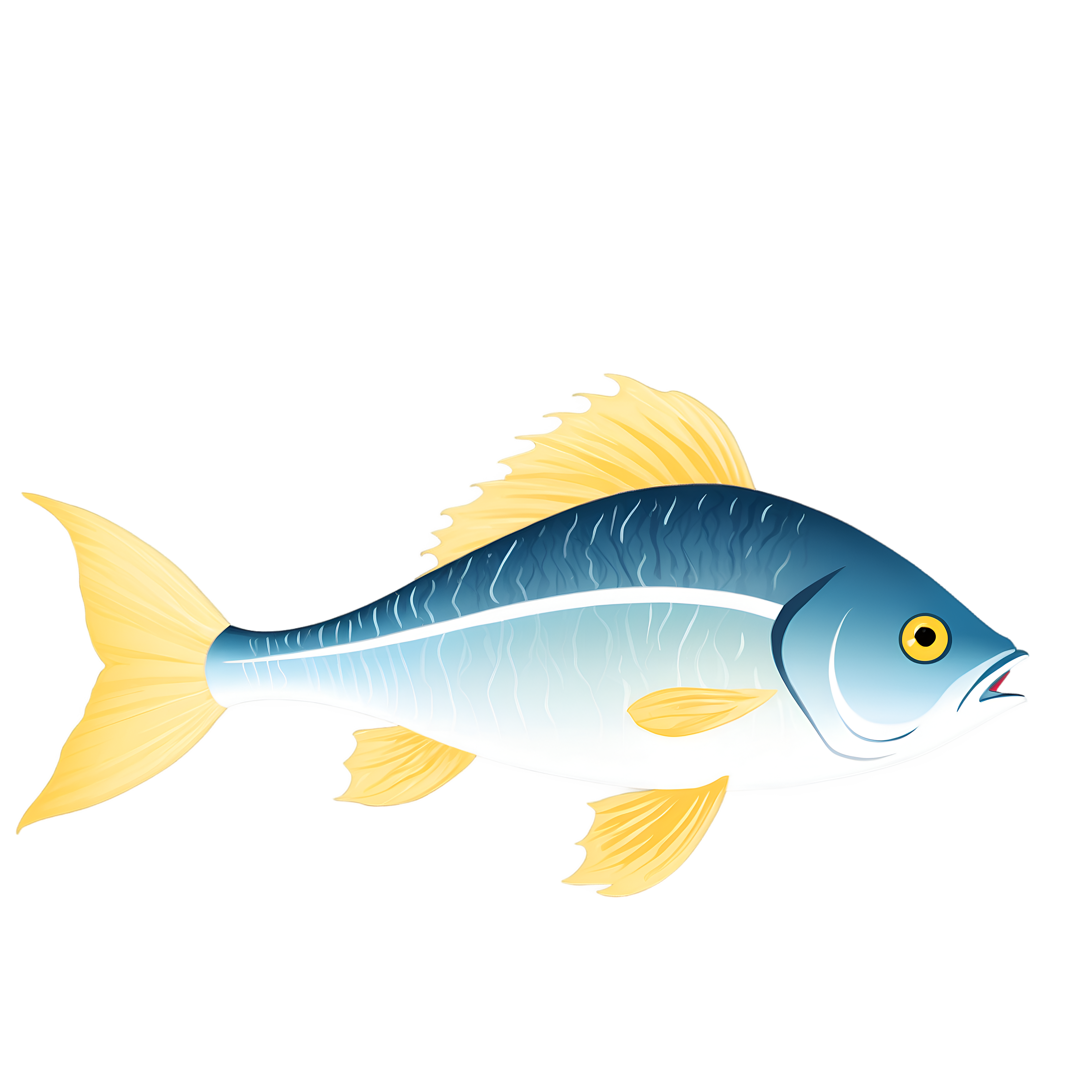 Fish Silhouette PNG Free Vector for Creative Use