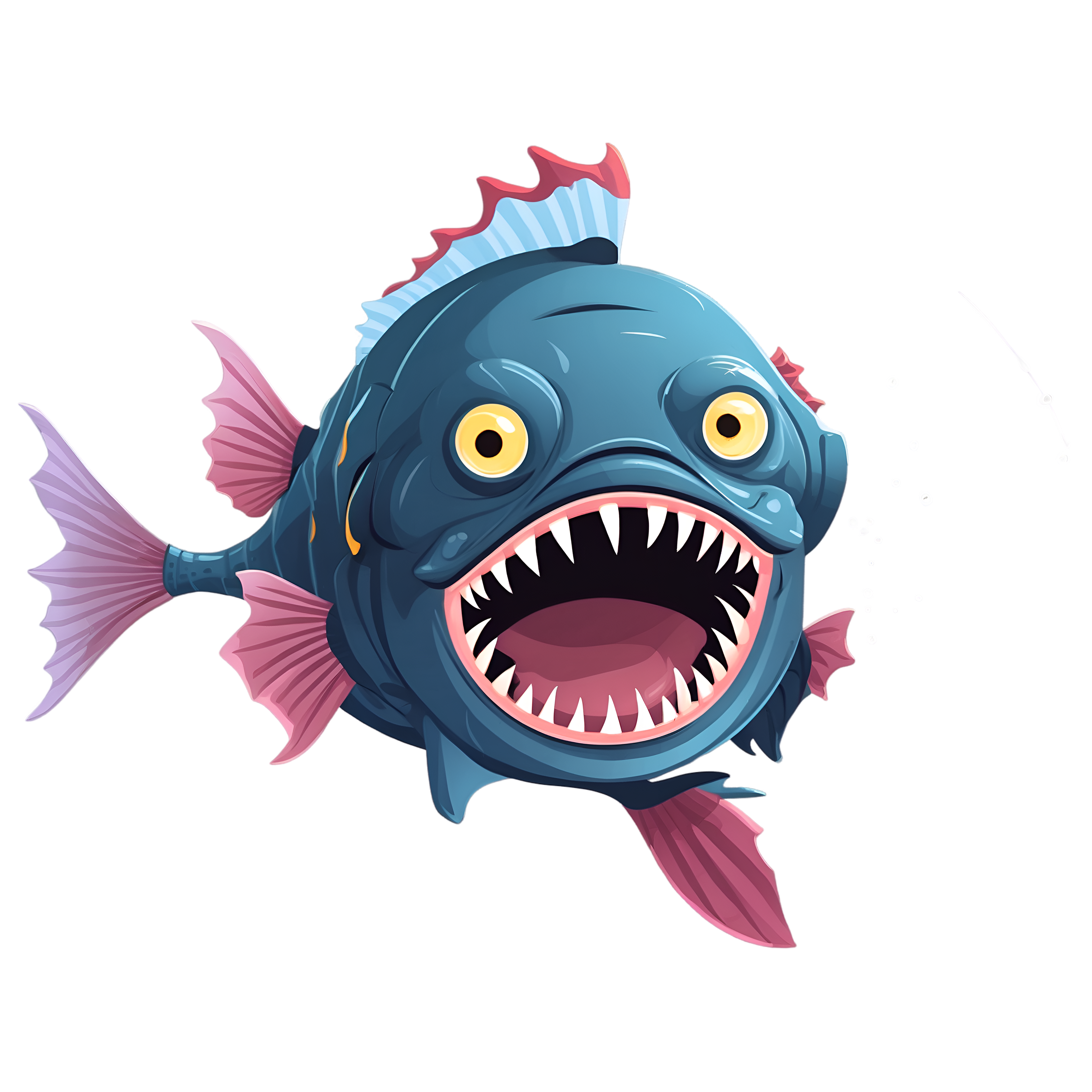 Angler Fish PNG Scary Free Download & Clipart