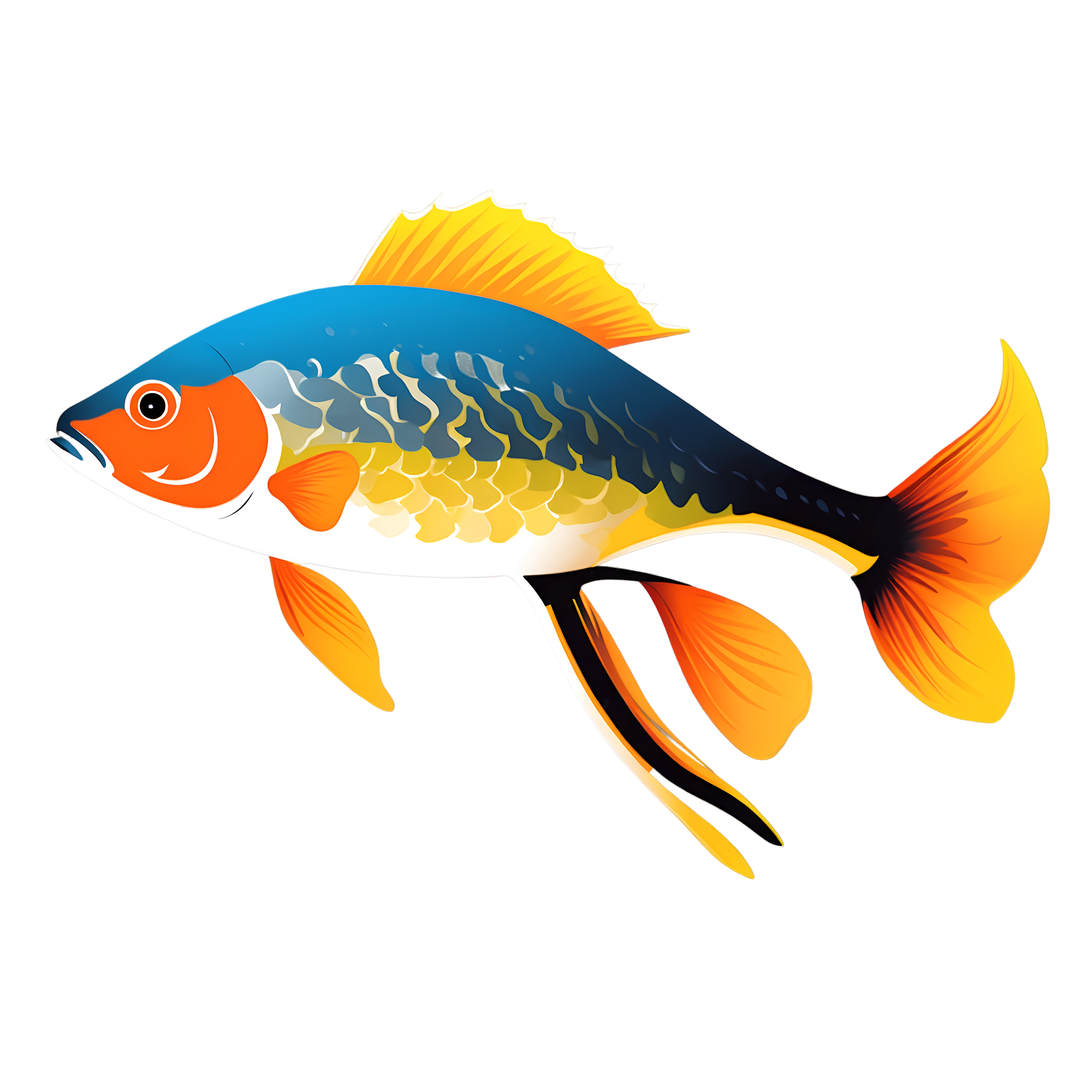 Fish Silhouette PNG Free Vector for Creative Use