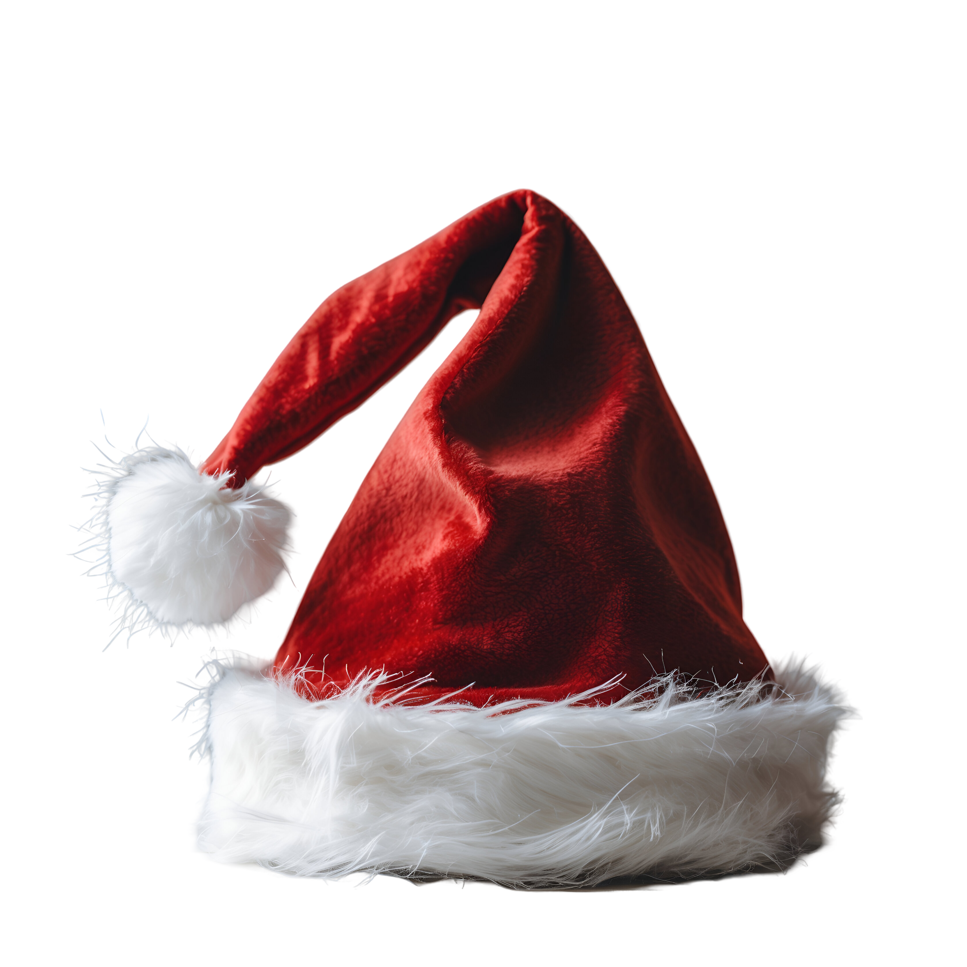 Single Santa Hat PNG Free Transparent Background