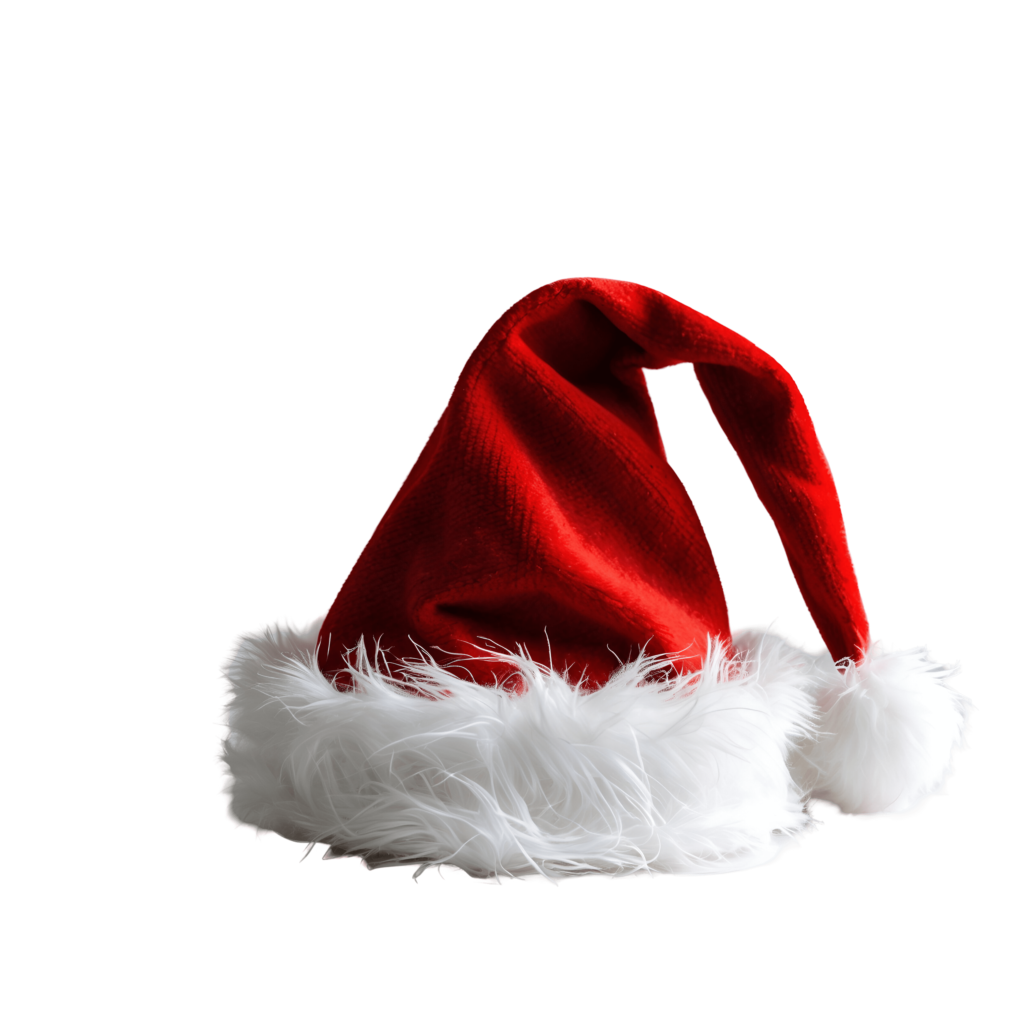 Single Santa Hat PNG Free Transparent Background