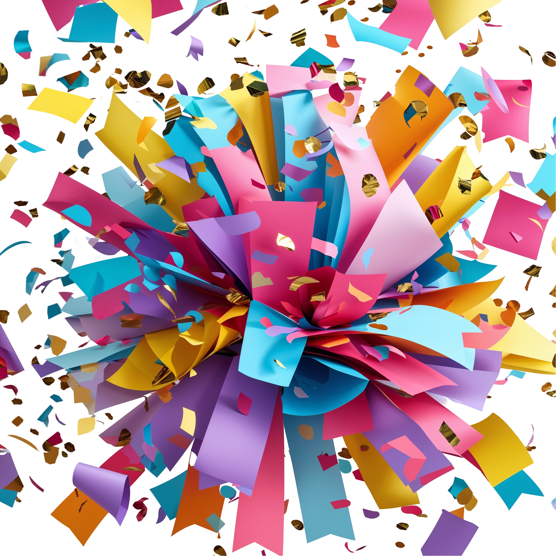 Colorful Paper PNG Image High-Quality Transparent Clipart