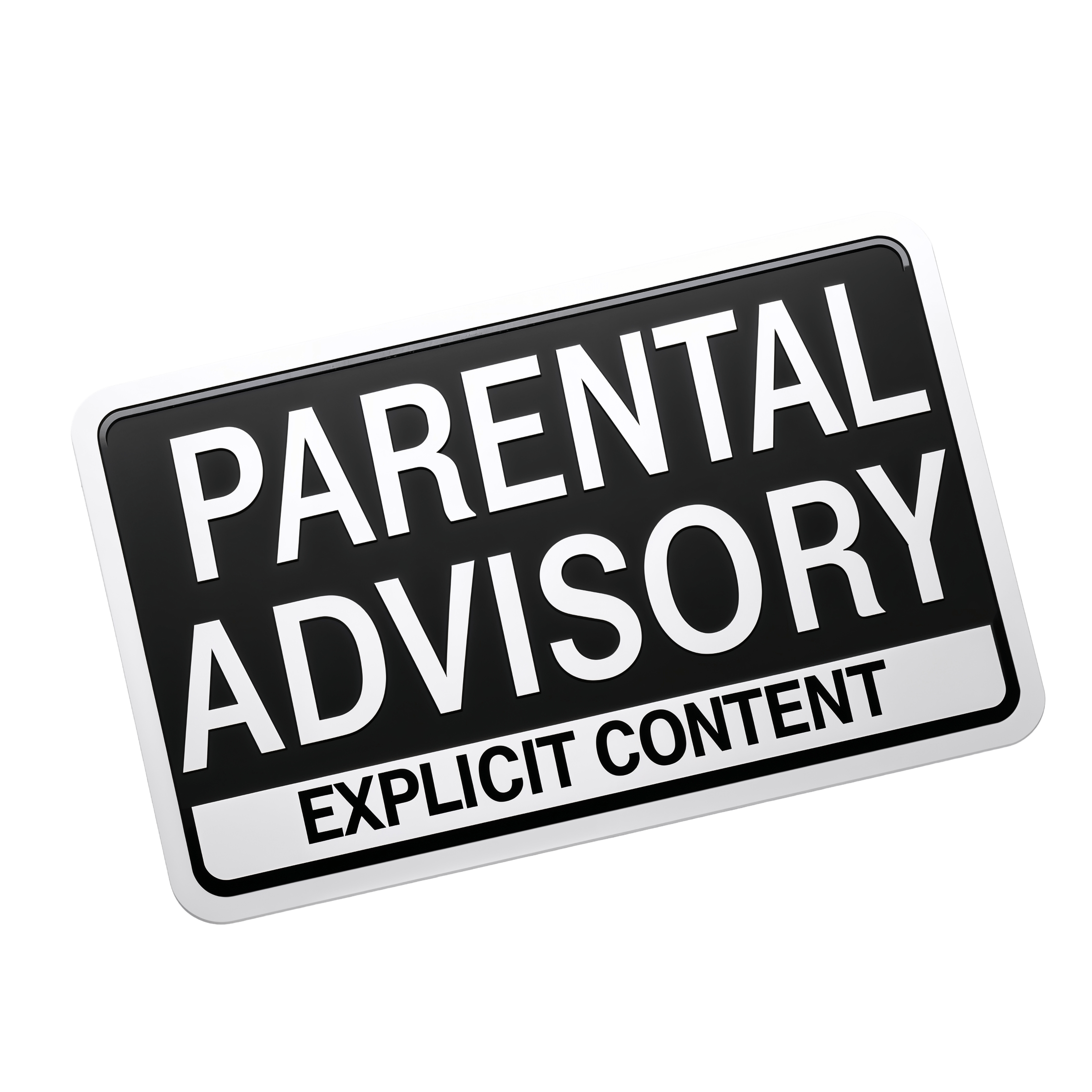Parental Advisory Explicit Content PNG No Background HD Image