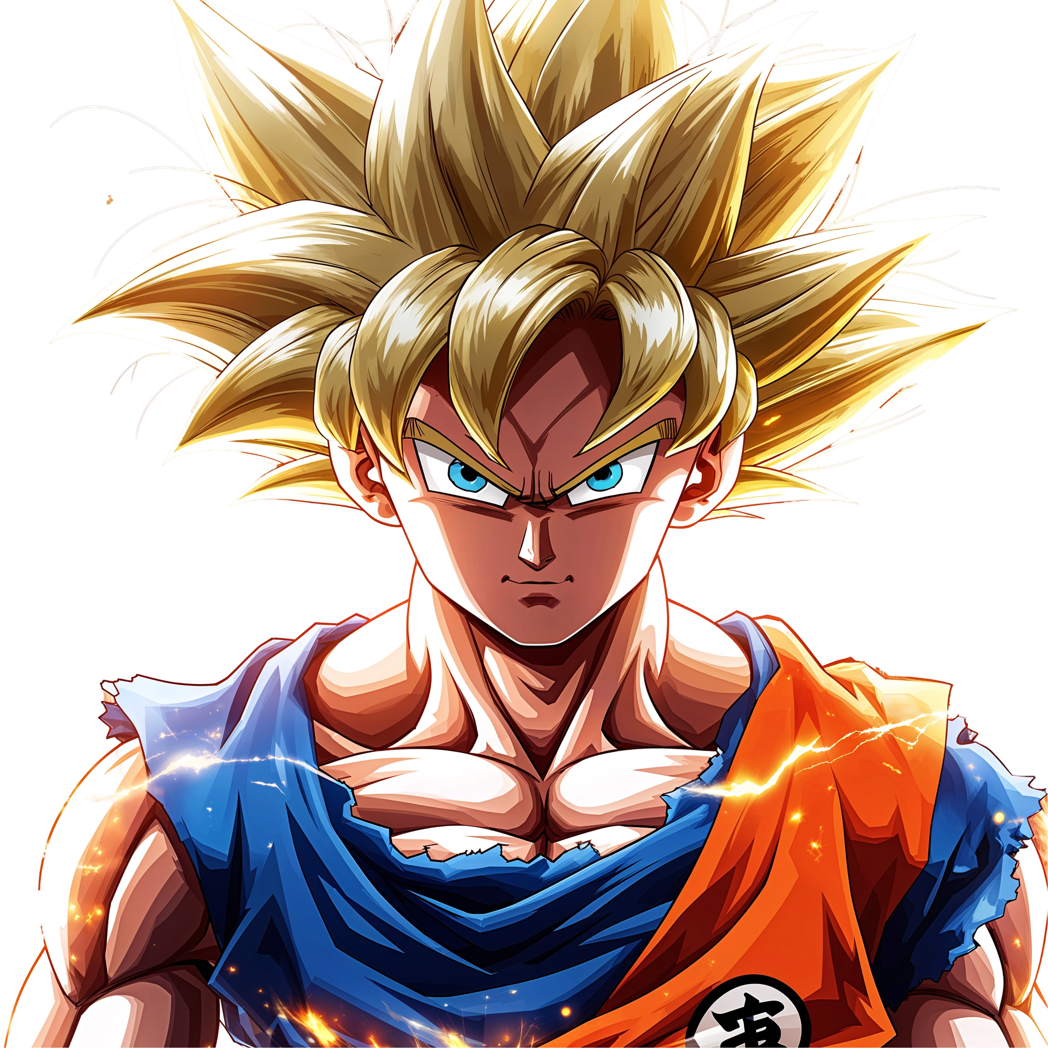 Goku Anime Warrior PNG Free Download Transparent Background