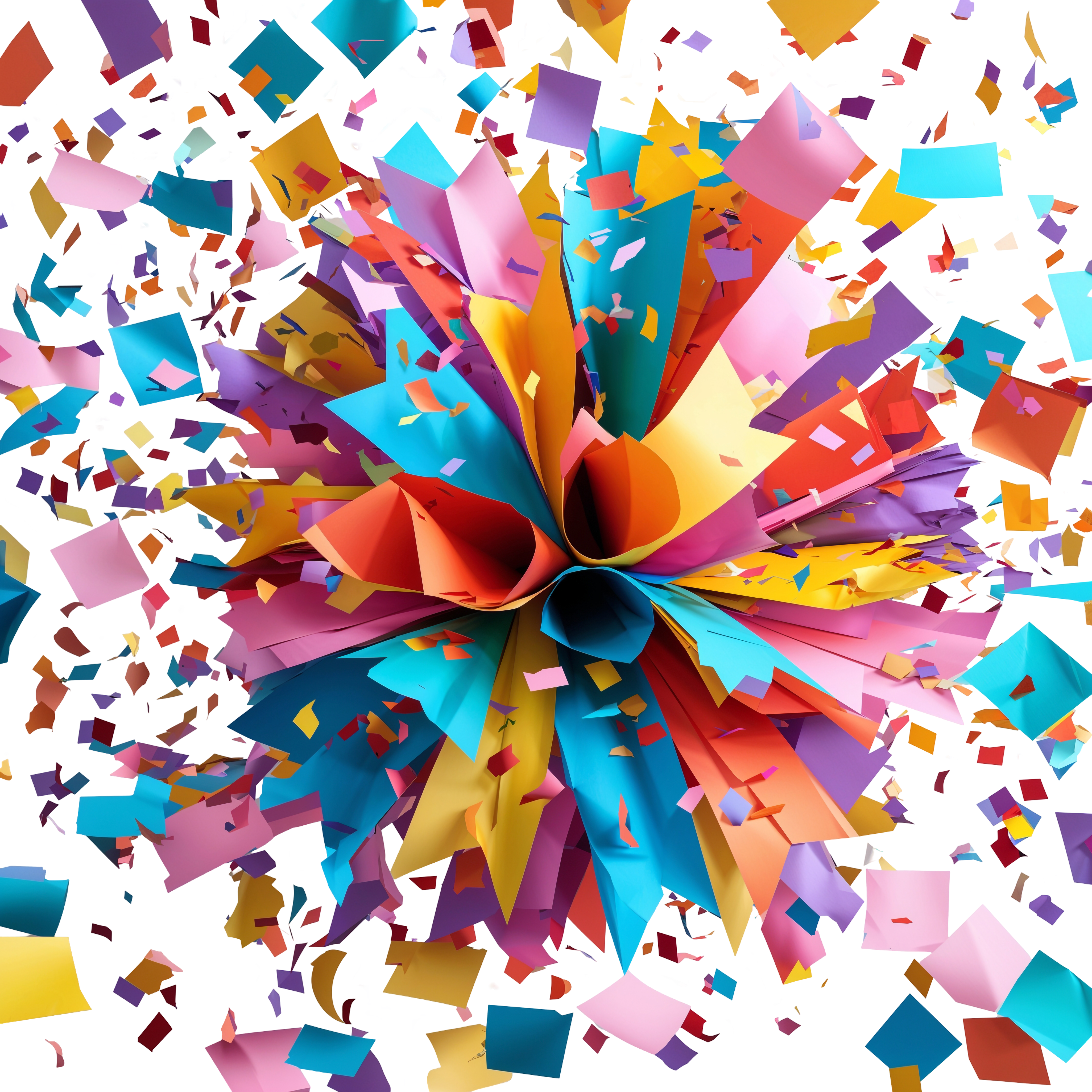 Colorful Paper PNG Transparent No Background Download