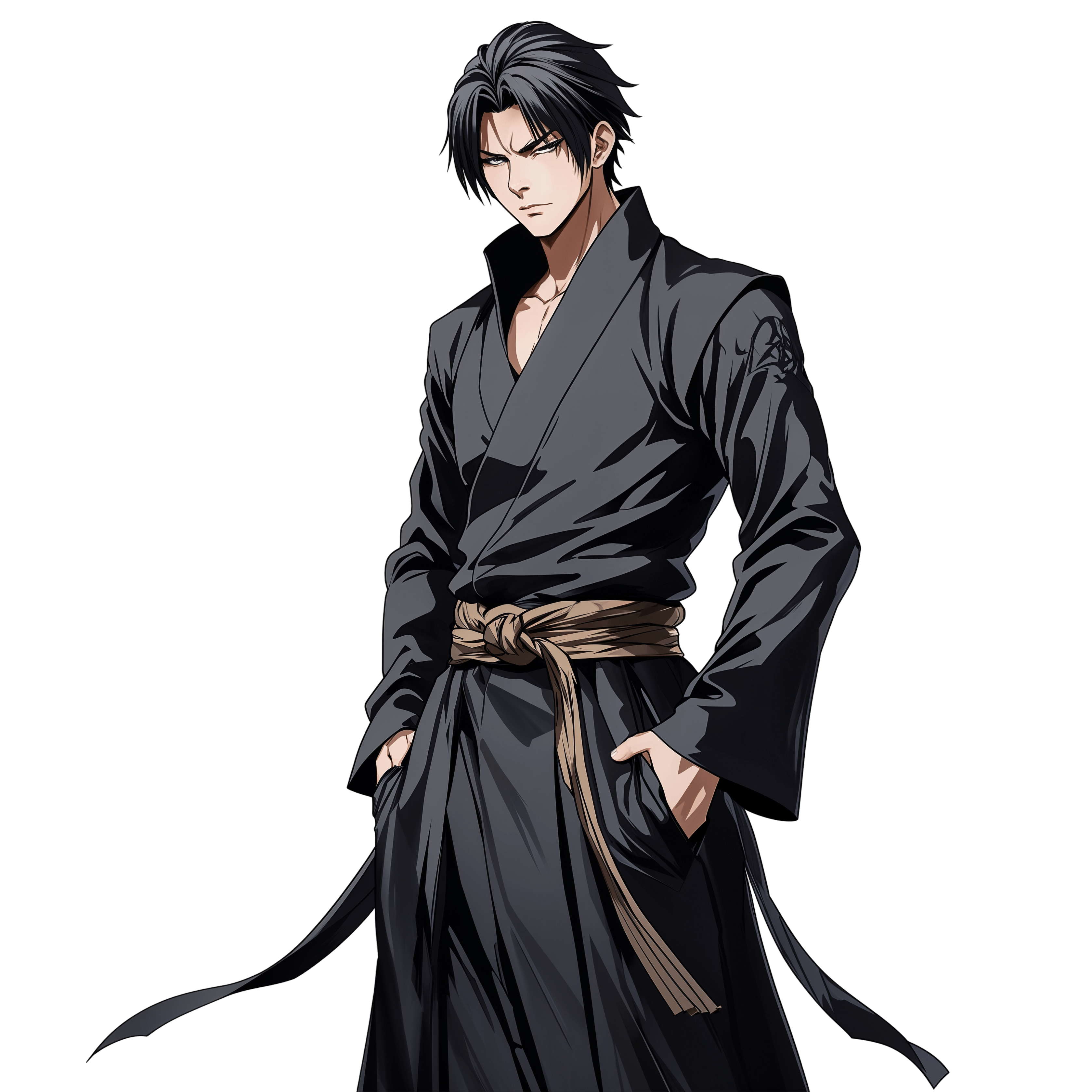 Gojo Anime Fighter PNG No Background Free High-Resolution Image